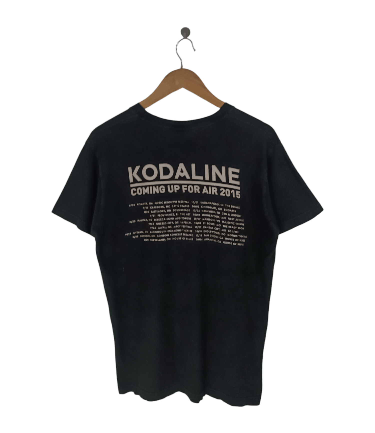 Band Tees VINTAGE 2015 KODALINE TOUR FADED TEE kasabian lumineers Size US M / EU 48-50 / 2 - 2 Thumbnail