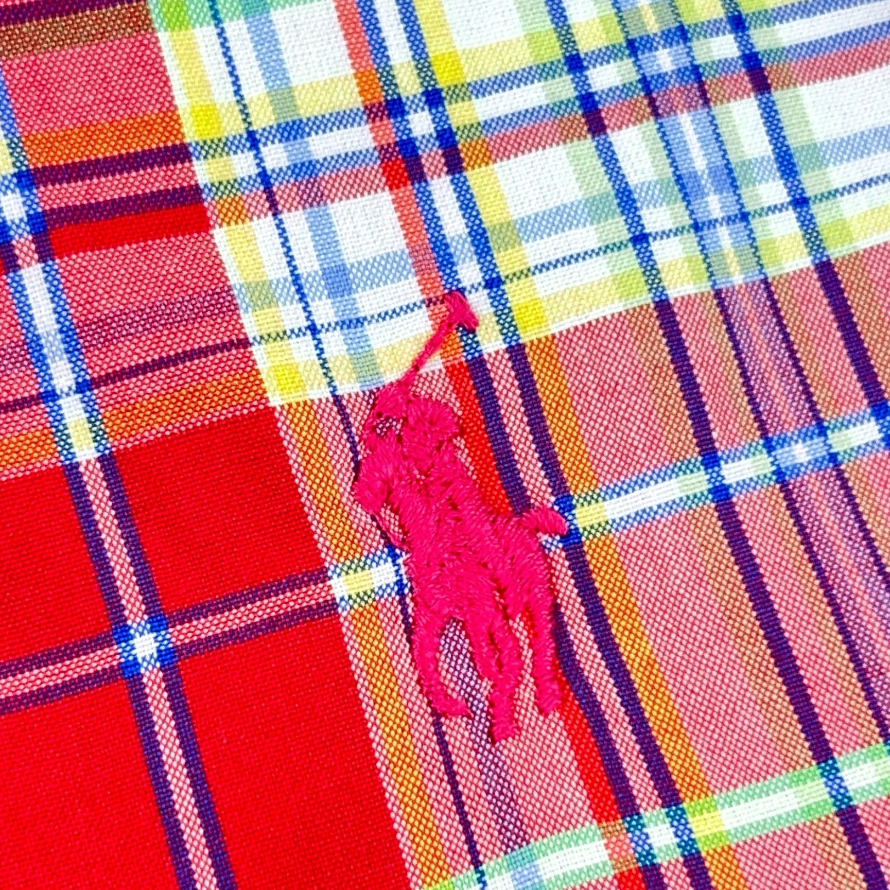 Ralph Lauren Ralph Lauren Shirt Men XL Button-Up Plaid Blue Red Tartan Camp Classic Fit Button-Front Short Sleeve, Cotton, Casual, 90s Style Size US XL / EU 56 / 4 - 5 Thumbnail