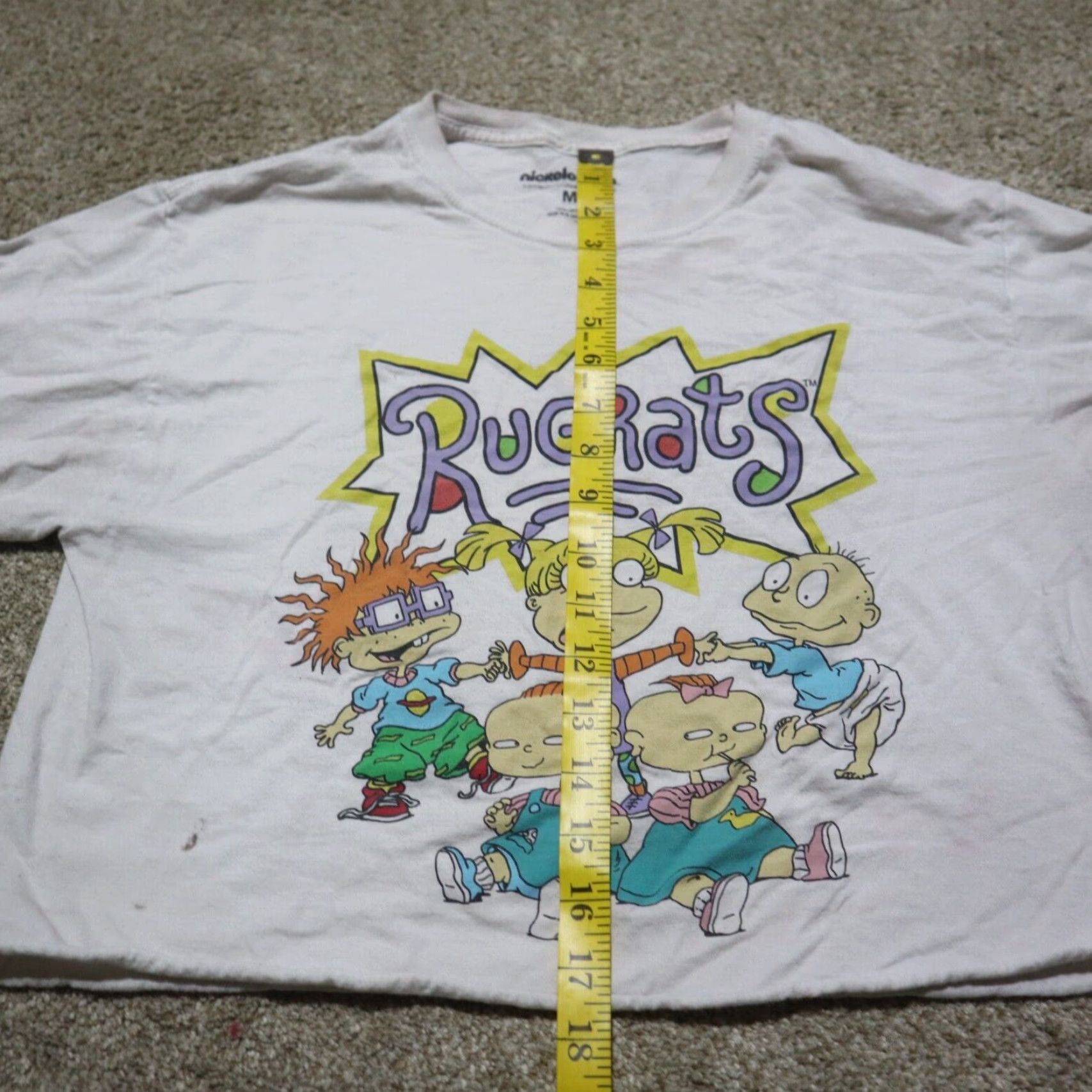 Nickelodeon Nickelodeon Shirt Adult Women's L White Cropped Long Sleeve Rugrats Womens Size L / US 10 / IT 46 - 6 Thumbnail