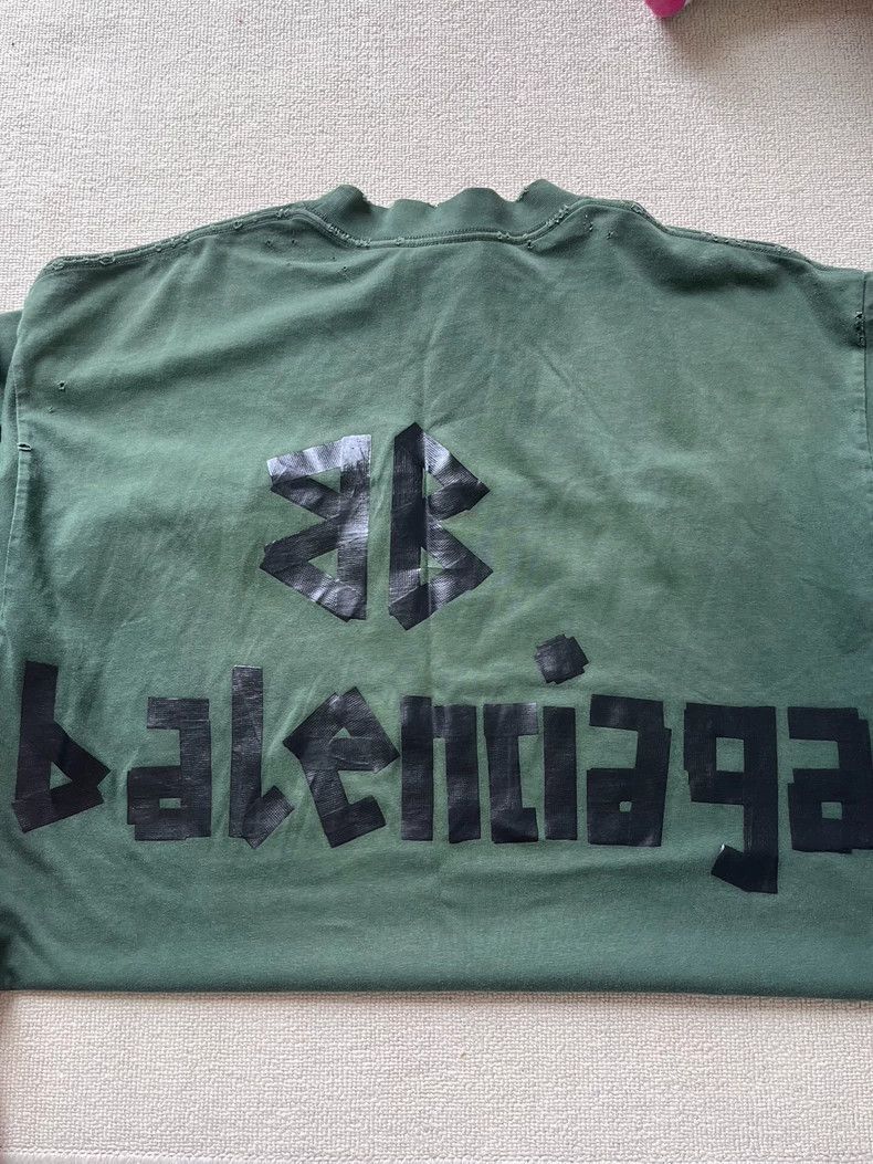 Balenciaga Balenciaga Logo printed Jersey crewneck T-shirt Size US XS / EU 42 / 0 - 4 Thumbnail