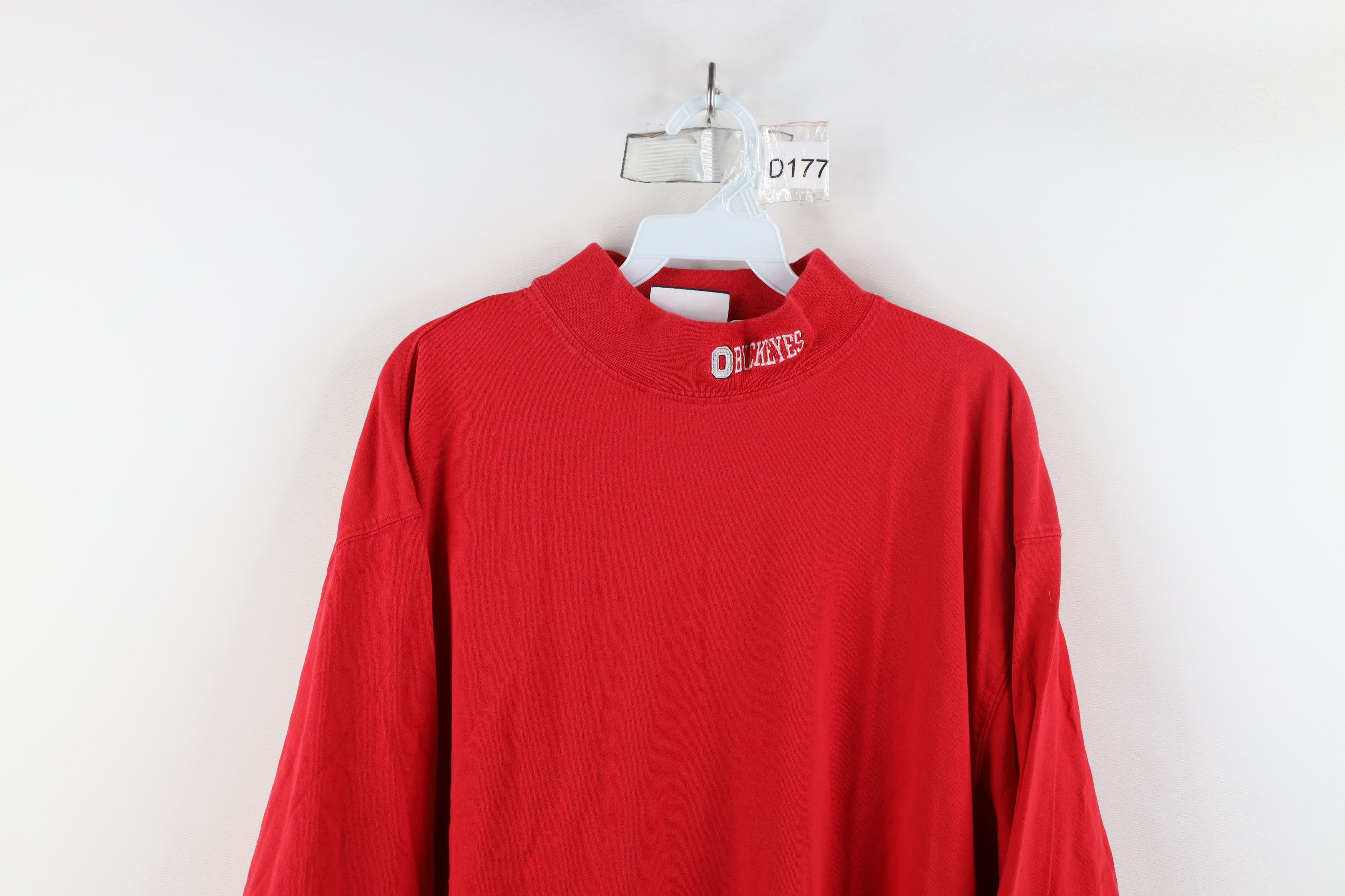Vintage Vintage 90s State University Mock Neck Long Sleeve T-Shirt Size US L / EU 52-54 / 3 - 2 Thumbnail