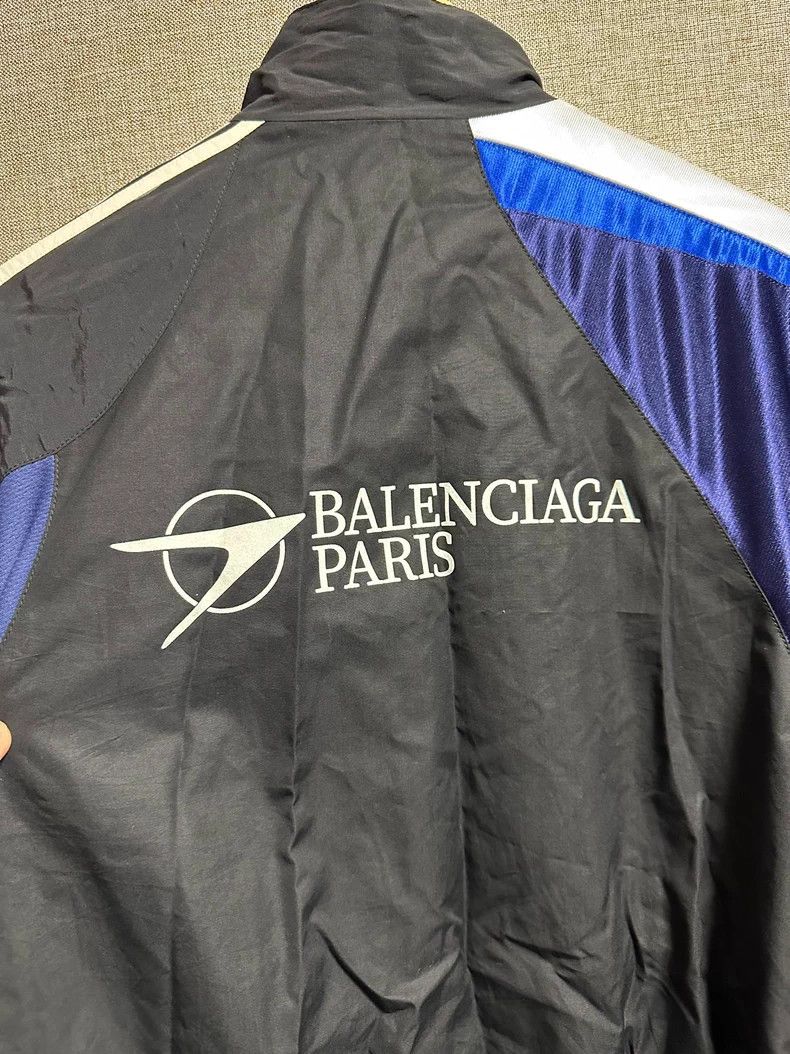Balenciaga Balenciaga Embroidered Logo Patchwork Material Sports Jack Size US XS / EU 42 / 0 - 7 Thumbnail