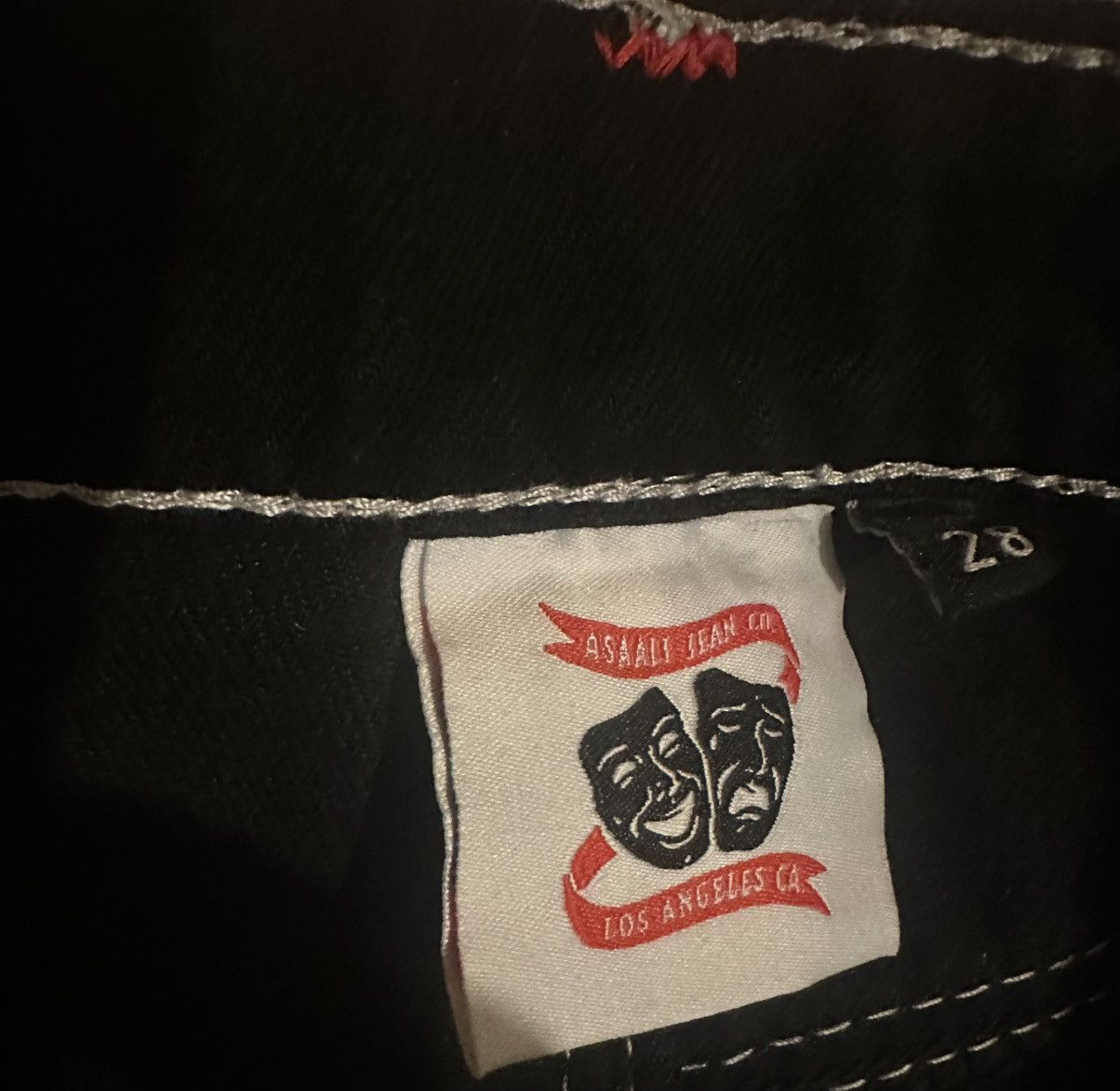 Asaali Asaali “Laugh Now Cry Later” Denim Jeans Size US 28 / EU 44 - 5 Thumbnail