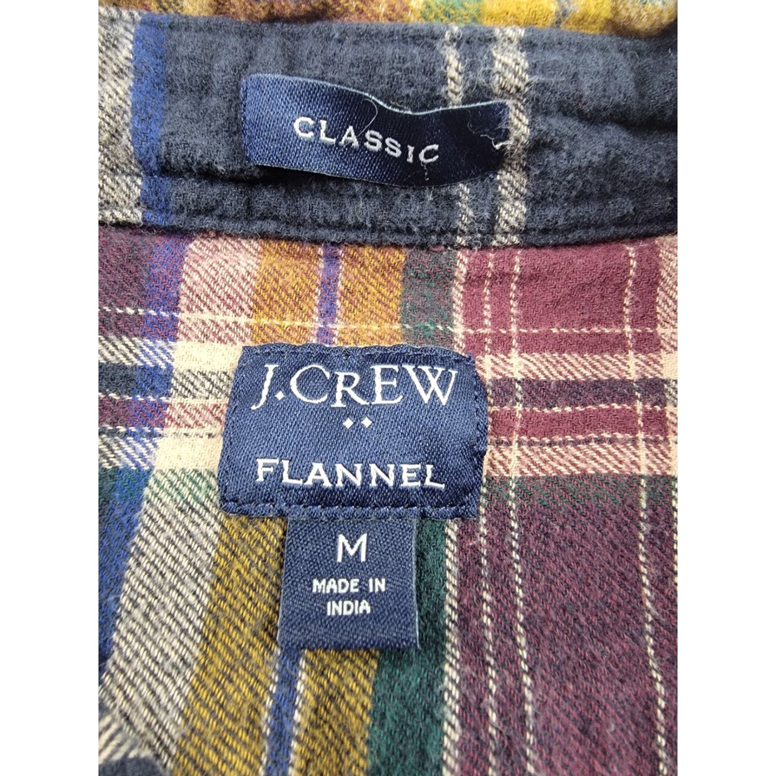J.Crew J.CREW Flannel Shirt Mens Medium Multicolor Plaid Classic Fit Shirt Size US M / EU 48-50 / 2 - 3 Thumbnail