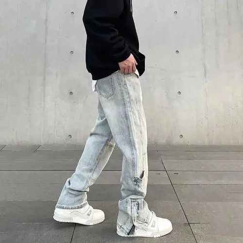Japanese Brand Casual Zip Flared Trousers Slim Size US 30 / EU 46 - 2 Thumbnail