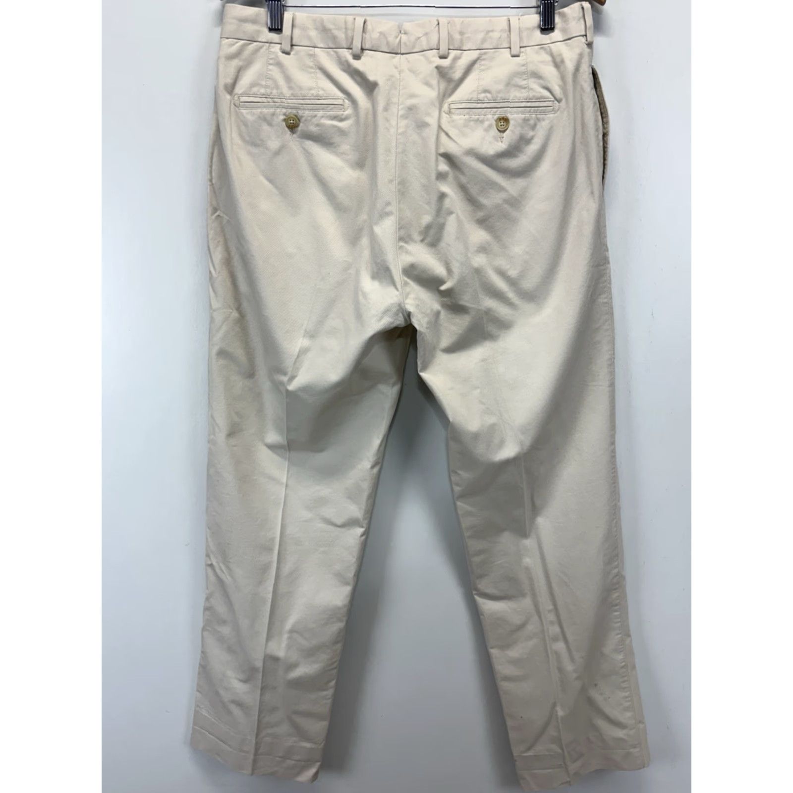 Peter Millar Peter Millar Chino Pants Men's Beige Flat Front Trousers Golf Preppy 34x31 Regular Size 34 Inseam 32 Cotton Blend Capo? Size US 34 / EU 50 - 3 Thumbnail