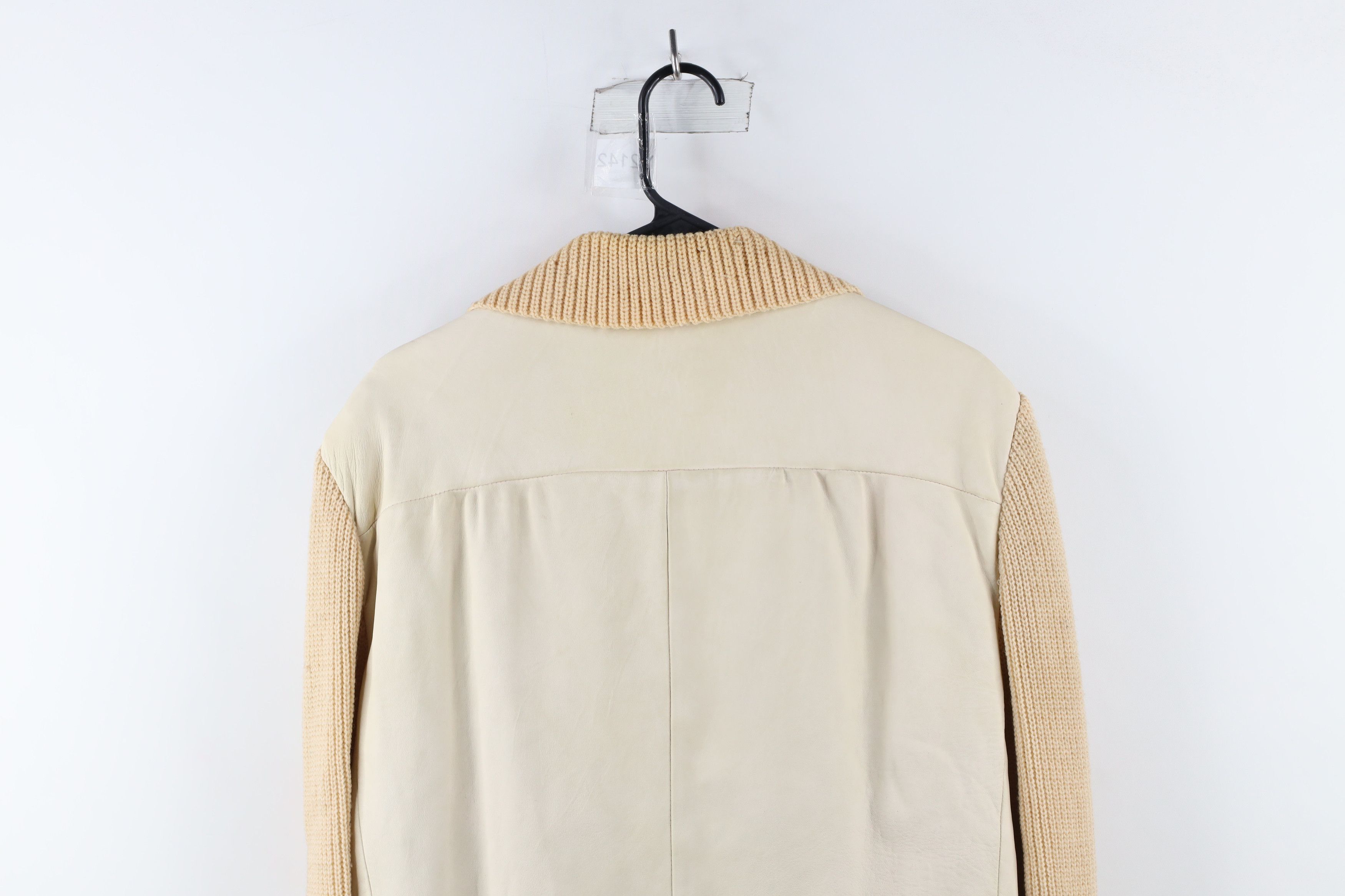 Vintage Vintage 60s Wool Knit Button Sweater Jacket Beige USA Size US L / EU 52-54 / 3 - 13 Thumbnail