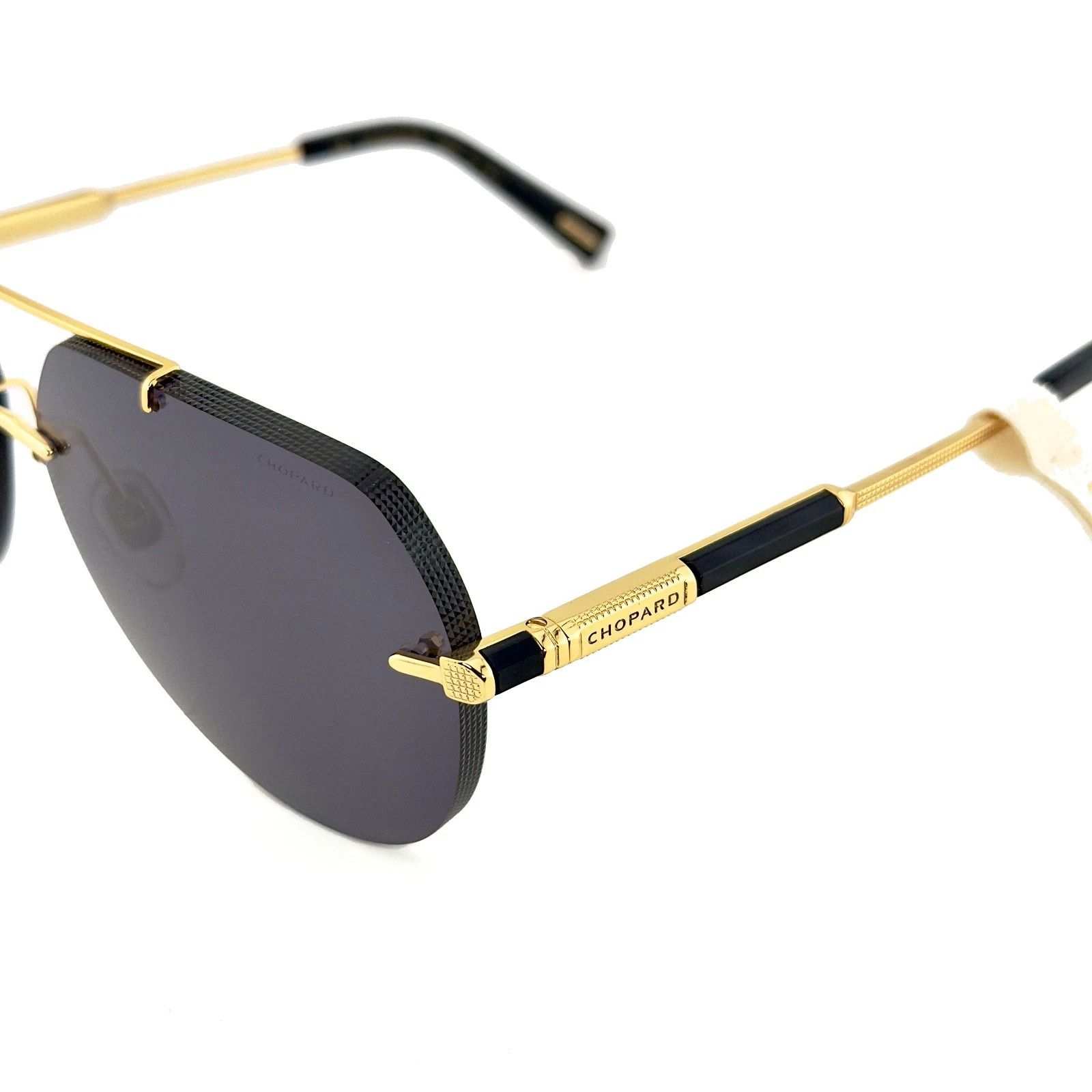 Chopard CHOPARD L.U.C. G37 Aviator SCHG37 Unisex Rimless Sunglasses Size ONE SIZE - 7 Thumbnail