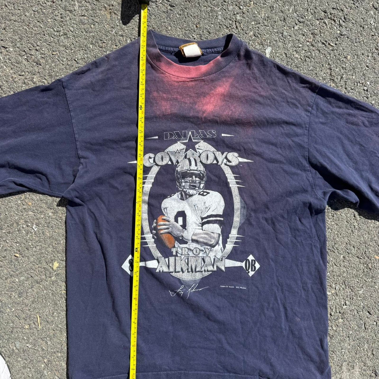 Nutmeg Vintage90s Troy Aikman Nutmeg Dallas Cowboys T-Shirt Size XL Size US XL / EU 56 / 4 - 8 Thumbnail
