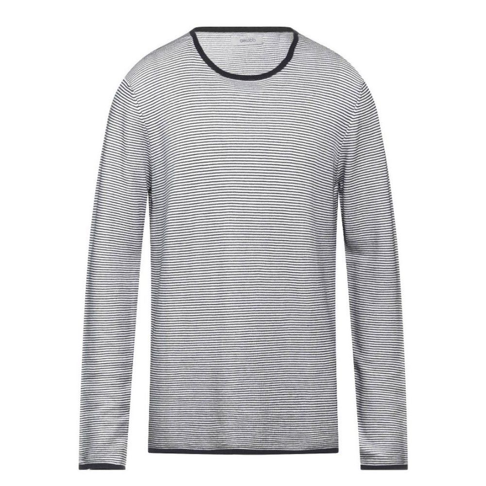 Other NWT New $119 GAUDI Cotton Black White Stripes Sweater Size Size US XL / EU 56 / 4 - 2 Thumbnail