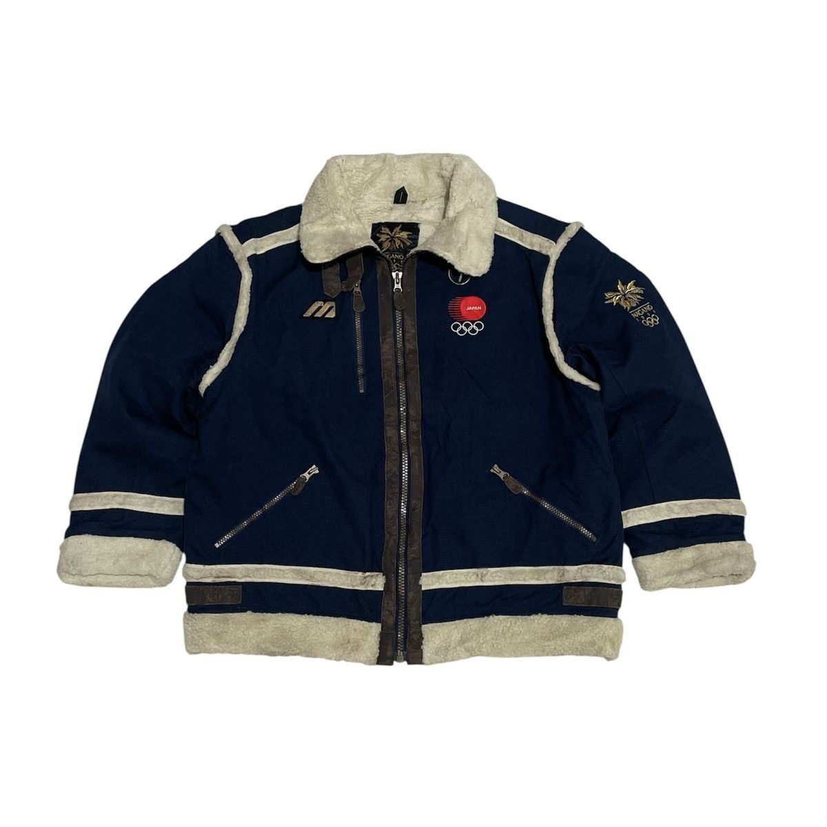 Mizuno Vintage 1998 Mizuno Nagano Olympic Sherpa Jacket Size US L / EU 52-54 / 3 - 1 Thumbnail