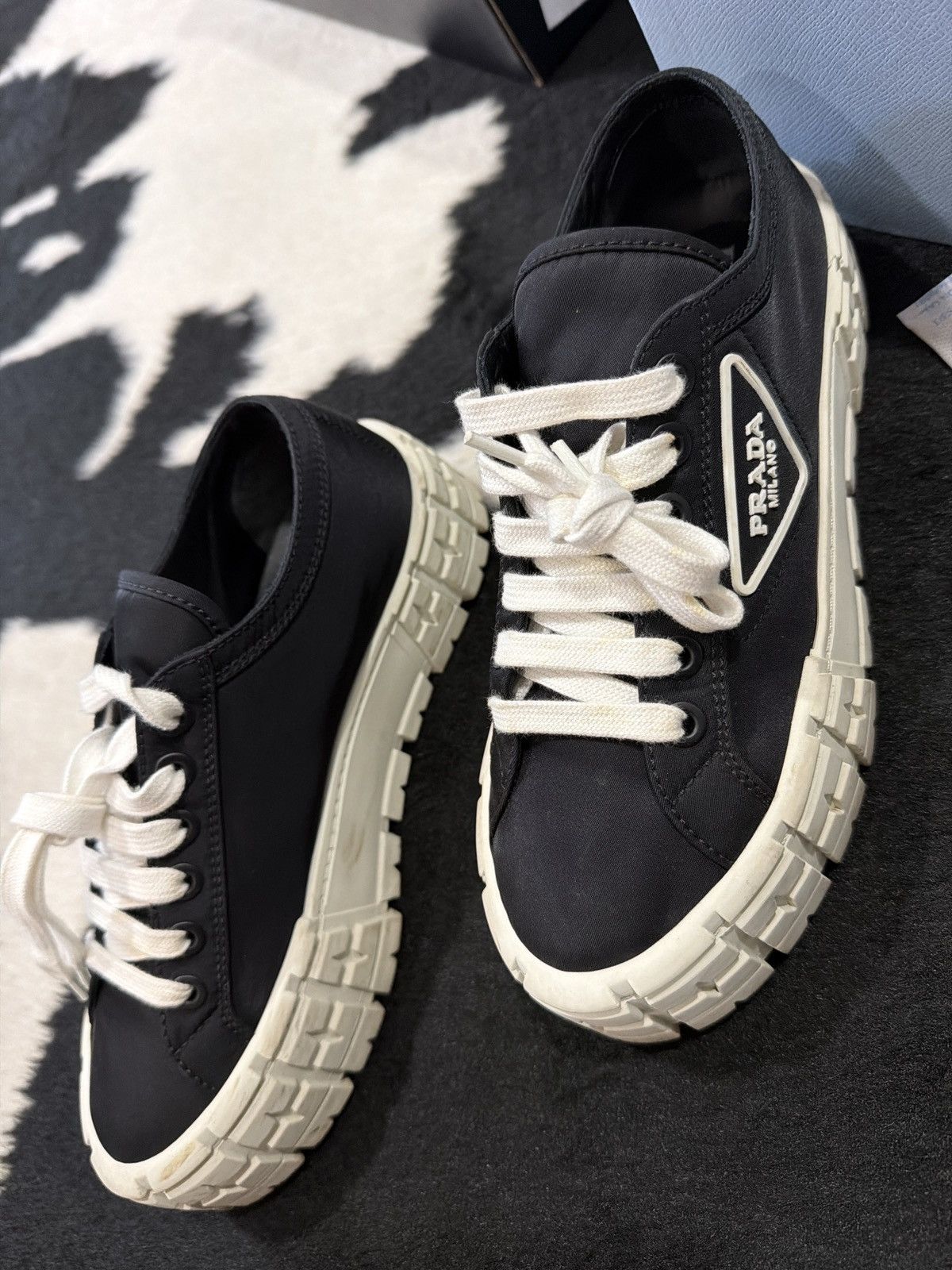 Prada Prada platform nylon sneakers Size US 9.5 / IT 39.5 - 6 Thumbnail
