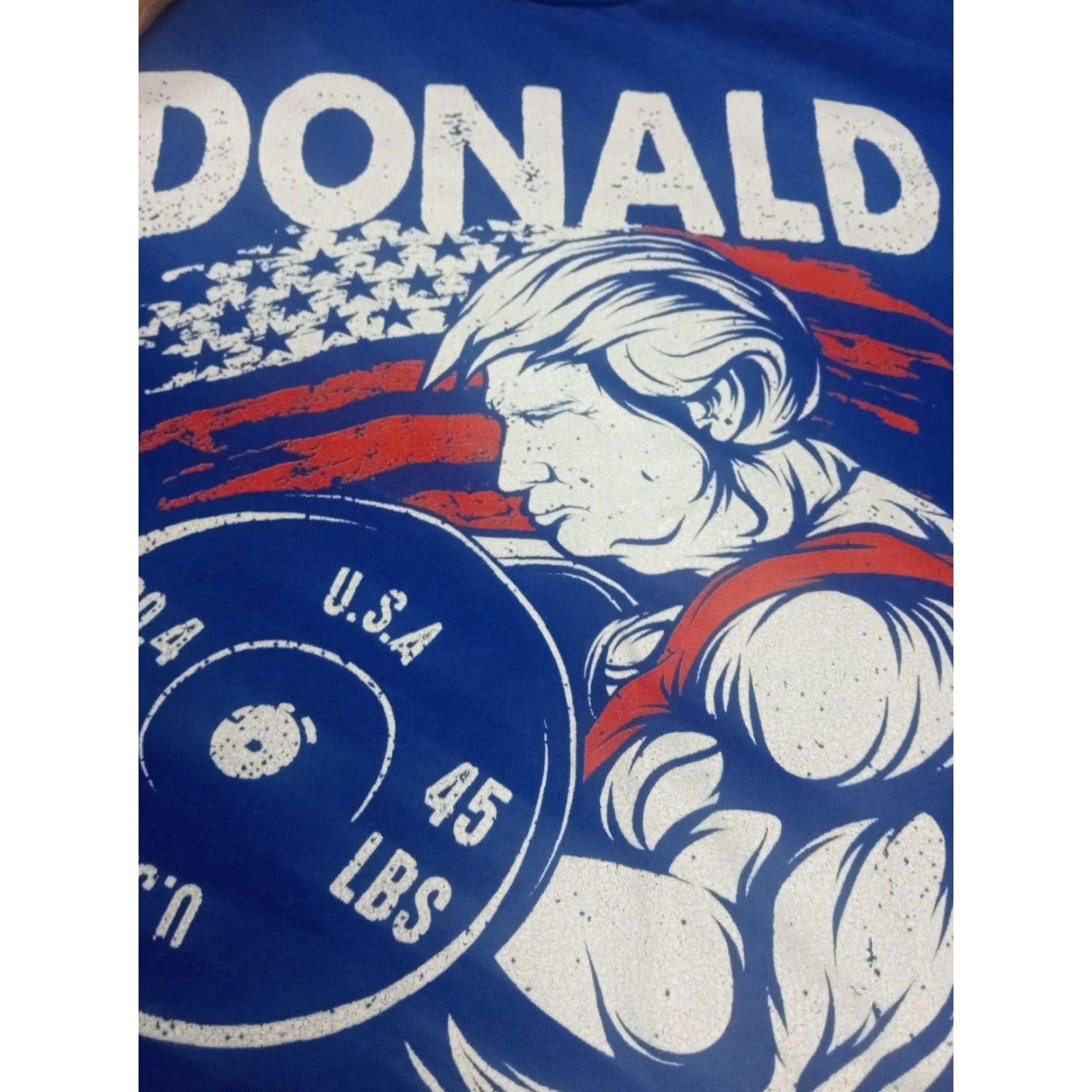 Gildan Donald Trump SS Tshirt Donald Pump Make America Strong Again Large 44" Size US L / EU 52-54 / 3 - 4 Thumbnail