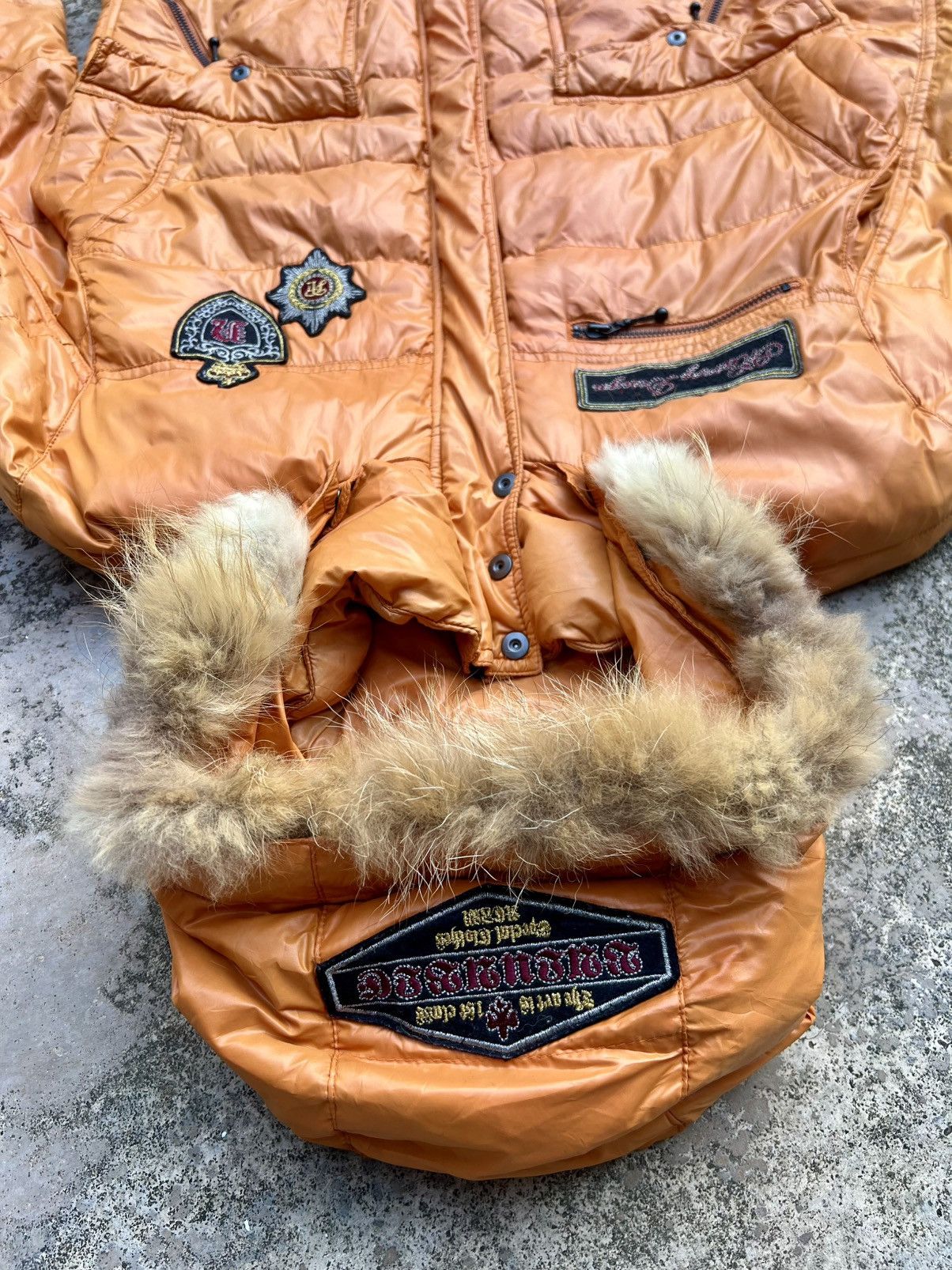 If Six Was Nine Vintage Nicole Club For Men Faux Fur Flame Hoodie Jacket Size US L / EU 52-54 / 3 - 15 Thumbnail