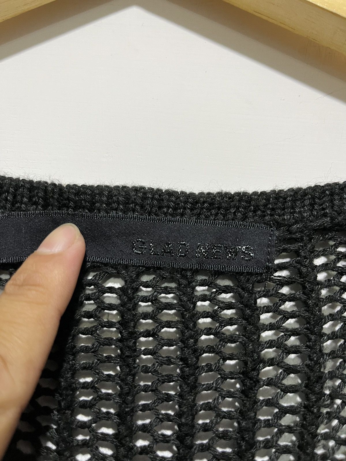 14th Addiction 🖤BLACKDAY🖤Glad news open knit Size US M / EU 48-50 / 2 - 4 Thumbnail