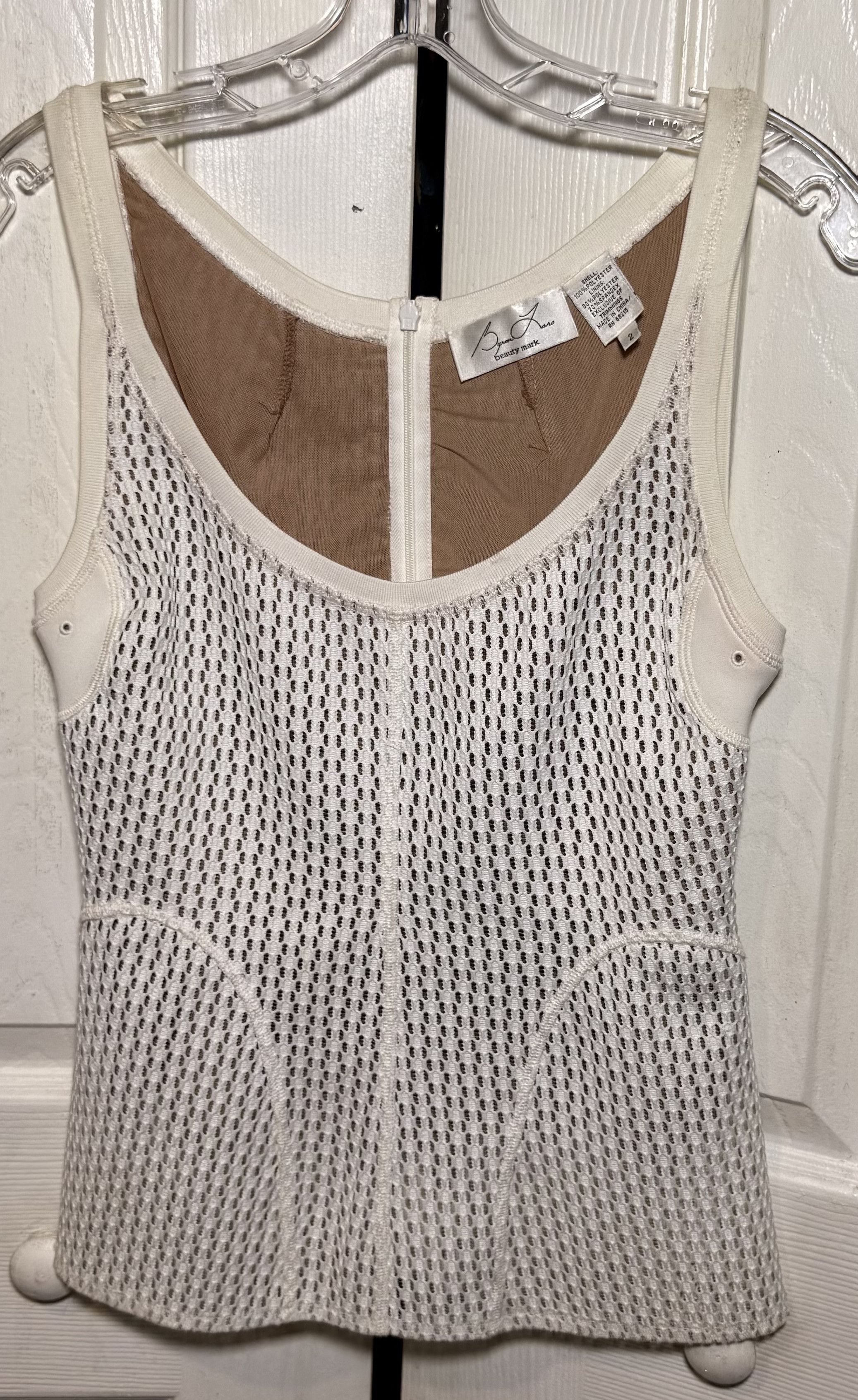 Other Byron Lars Beauty Mark - White Bustier Corset Tank Top Size XS / US 0-2 / IT 36-38 - 8 Thumbnail