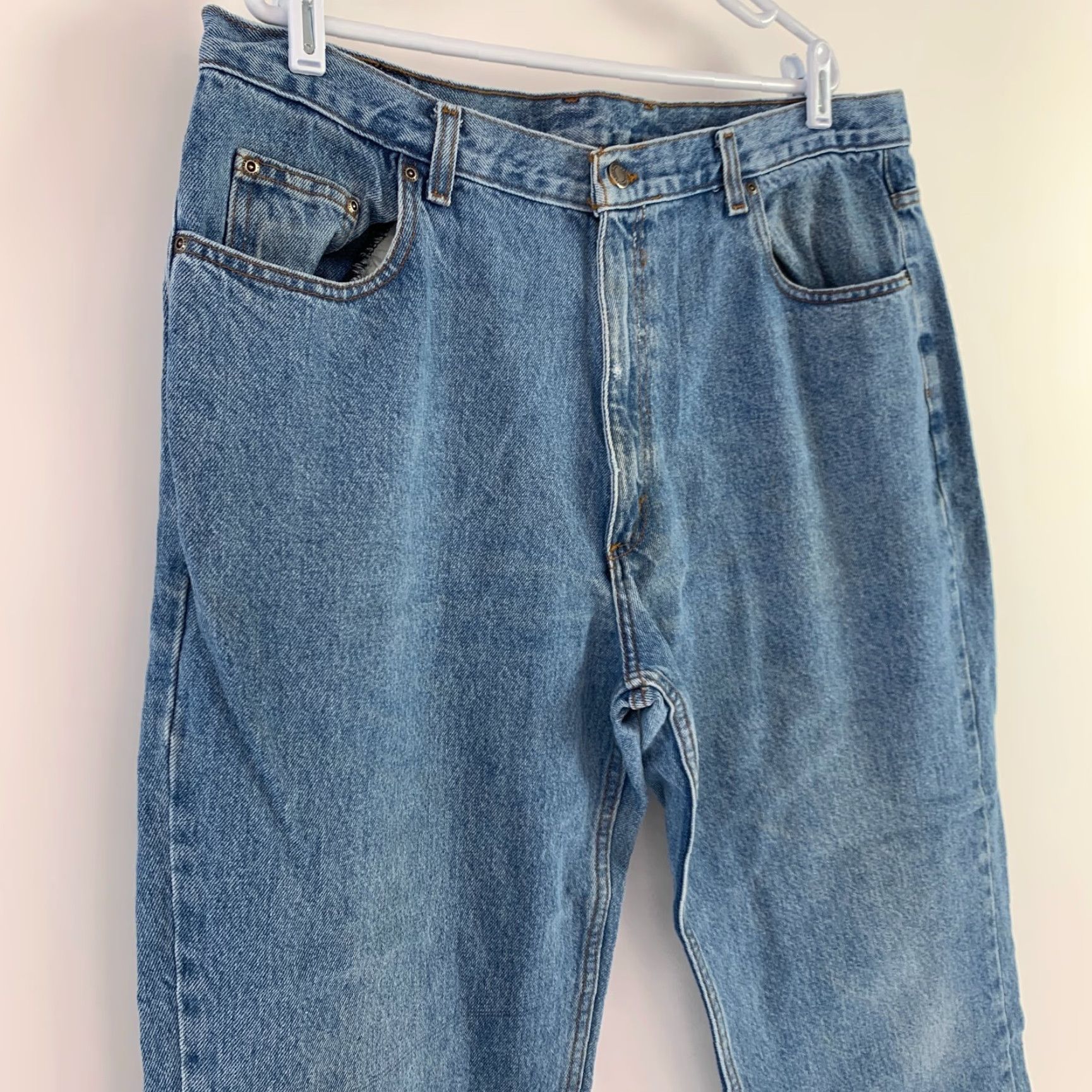 Vintage VINTAGE Member's Mark Jeans Mens 40 x 30 Regular Denim Blue 80s 90s Jean Mens Boys Womens? Size US 40 / EU 56 - 3 Thumbnail