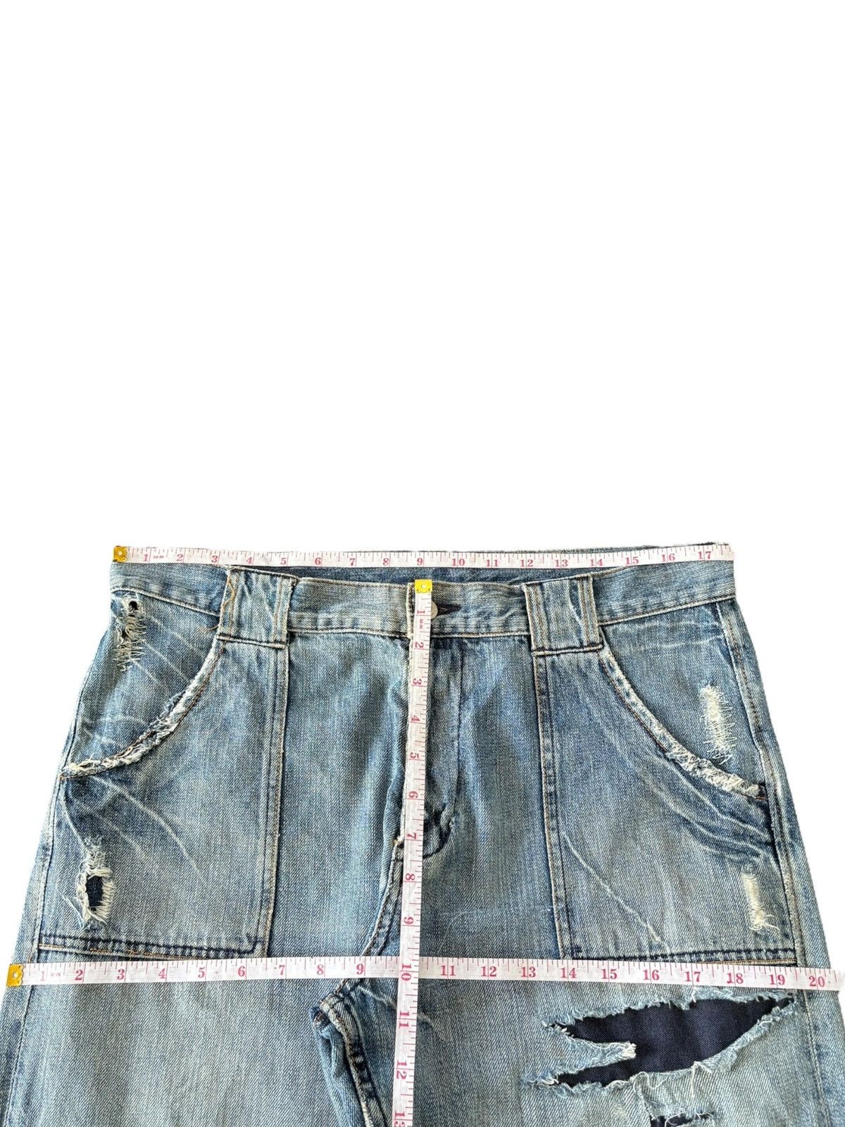 JNCO Vintage Japanese Brand Patches Baggy Cargo Jeans Size US 35 - 11 Thumbnail