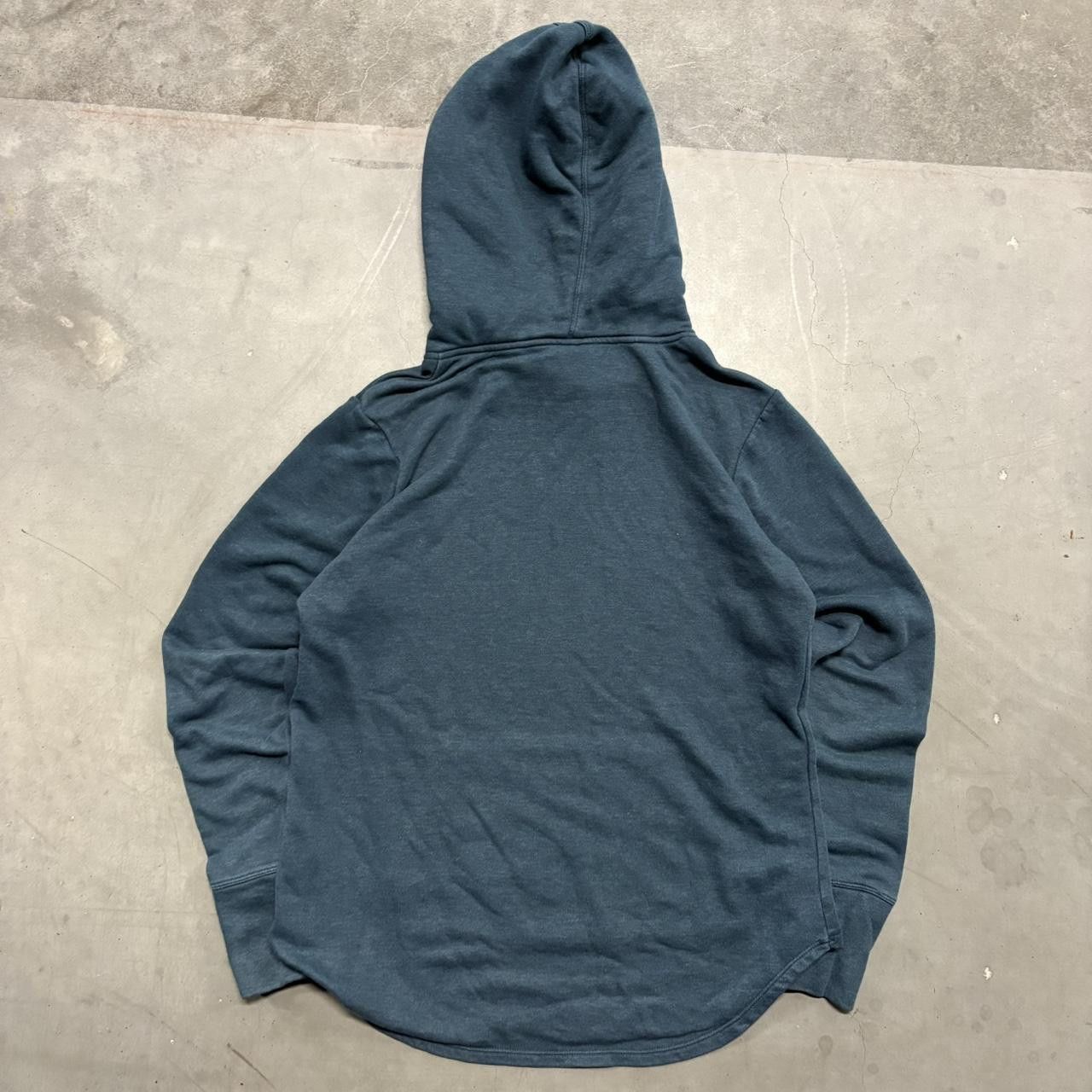 Vintage Crazy Vintage Y2K/2000s Blank Teal Minimalist Hoodie! Size US M / EU 48-50 / 2 - 2 Thumbnail