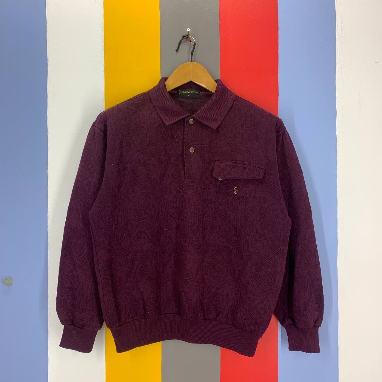 Gianni Valentino Vintage GIANNI VALENTINO Single Pocket Sweatshirt #2278/23 Size US M / EU 48-50 / 2 - 1 Thumbnail