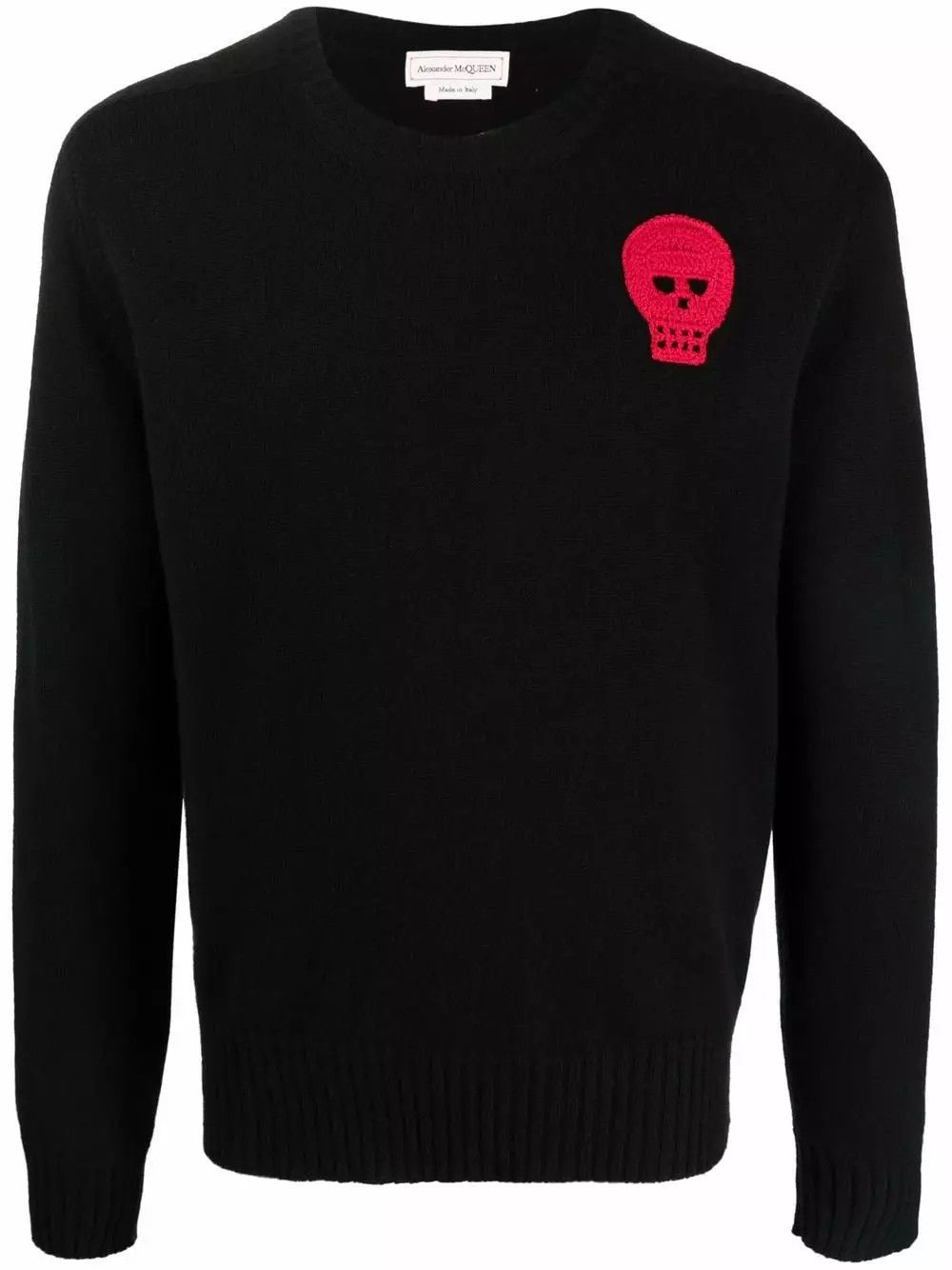 Alexander McQueen o1y1024 Crewneck Sweater in Black Size US M / EU 48-50 / 2 - 1 Thumbnail