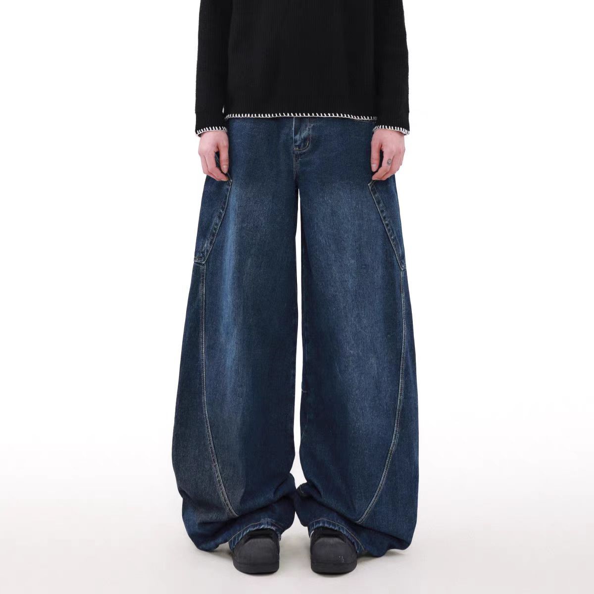 Japanese Brand × Jean Vintage Big Pocket Machete Loose Jeans Size US 32 / EU 48 - 1 Thumbnail