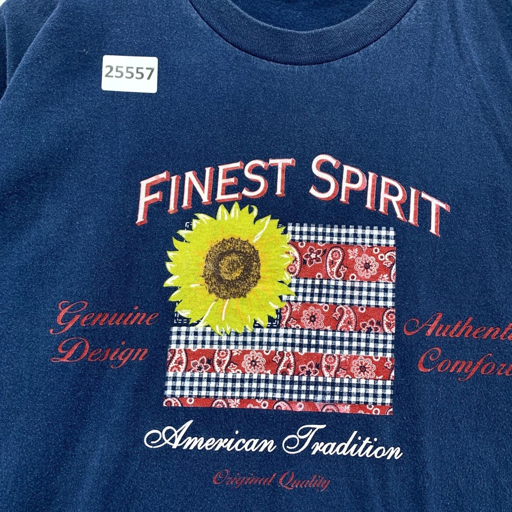 Vintage Vintage Finest Spirit Shirt Mens XL Blue Single Stitch Sunflower Made USA Size US XL / EU 56 / 4 - 6 Thumbnail