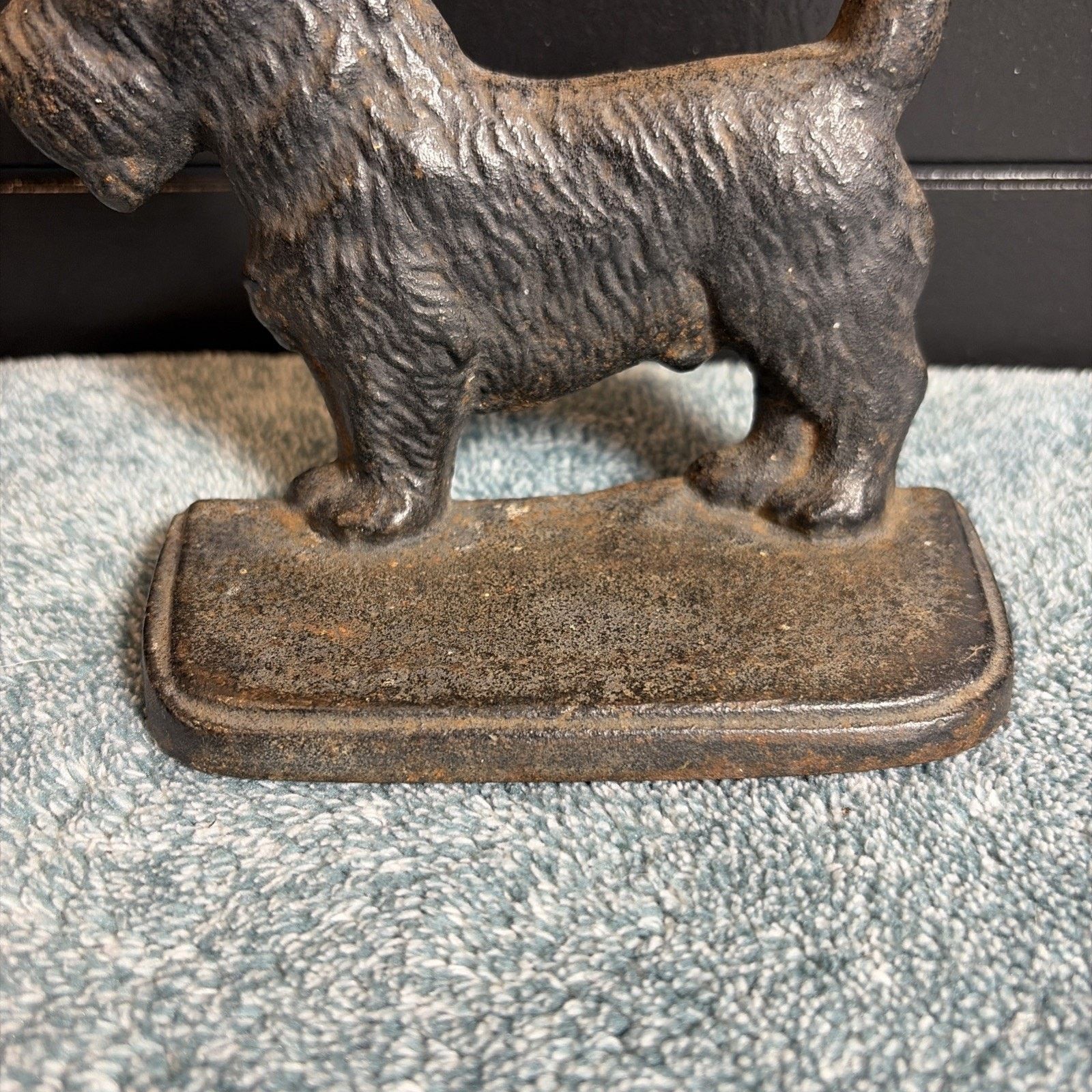 Vintage Vtg Scottie Dog 1 Bookend Door Stop Cast Iron Decor Dog Size ONE SIZE - 5 Thumbnail