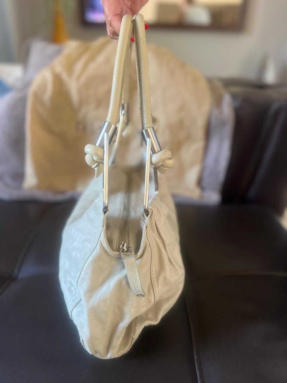 Other Dissona Leather Shoulder/Tote Bag – Cream Brown • Leather Size ONE SIZE - 3 Thumbnail