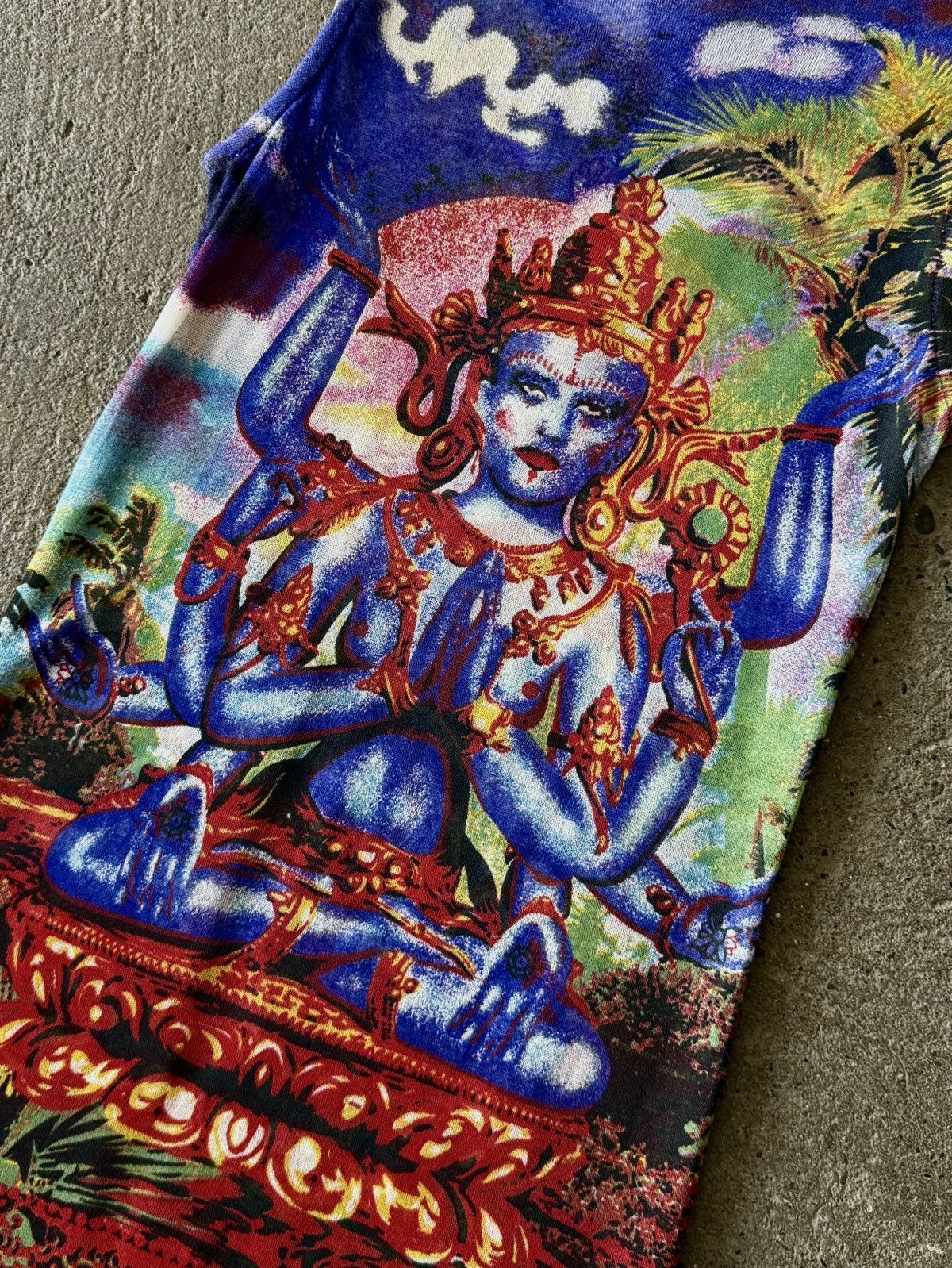Jean Paul Gaultier Jean Paul Gaultier - SS1997 - Hindu Shiva God - Maxi Dress Size S / US 4 / IT 40 - 3 Thumbnail