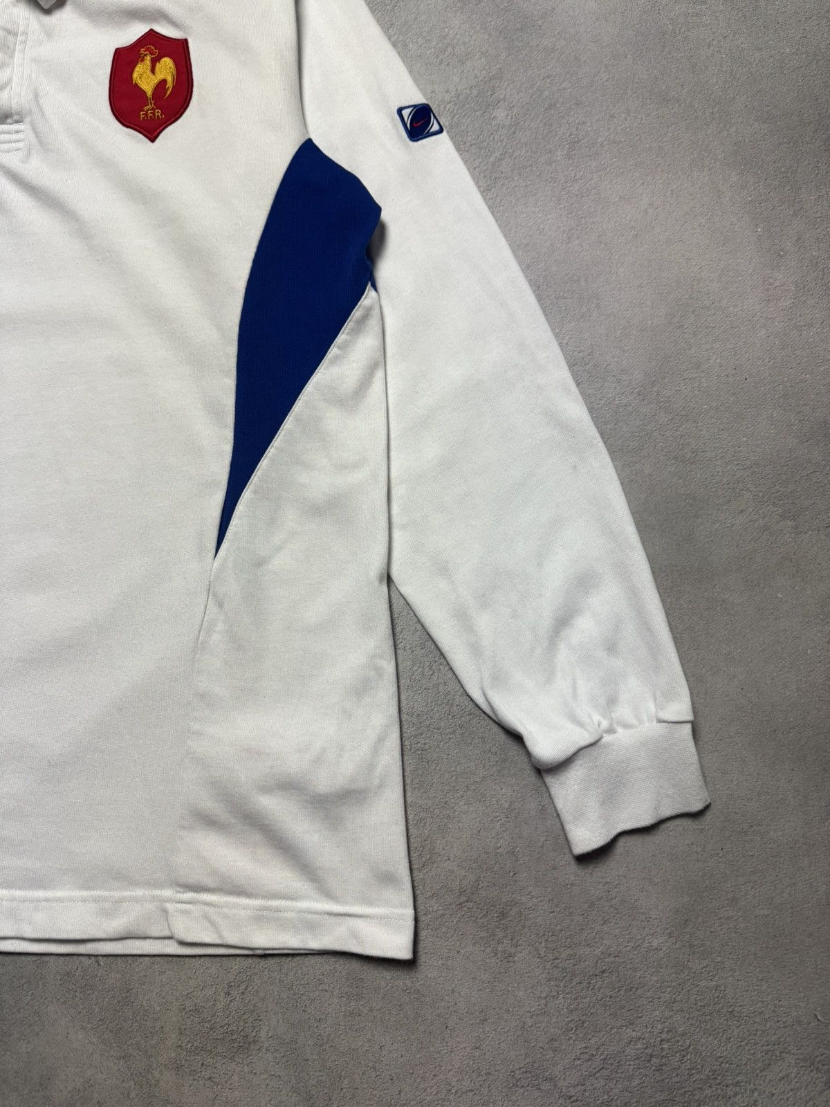 Nike France 2003 2005 Away Rugby Shirt Jersey Long Sleeve Nike Size US XL / EU 56 / 4 - 6 Thumbnail