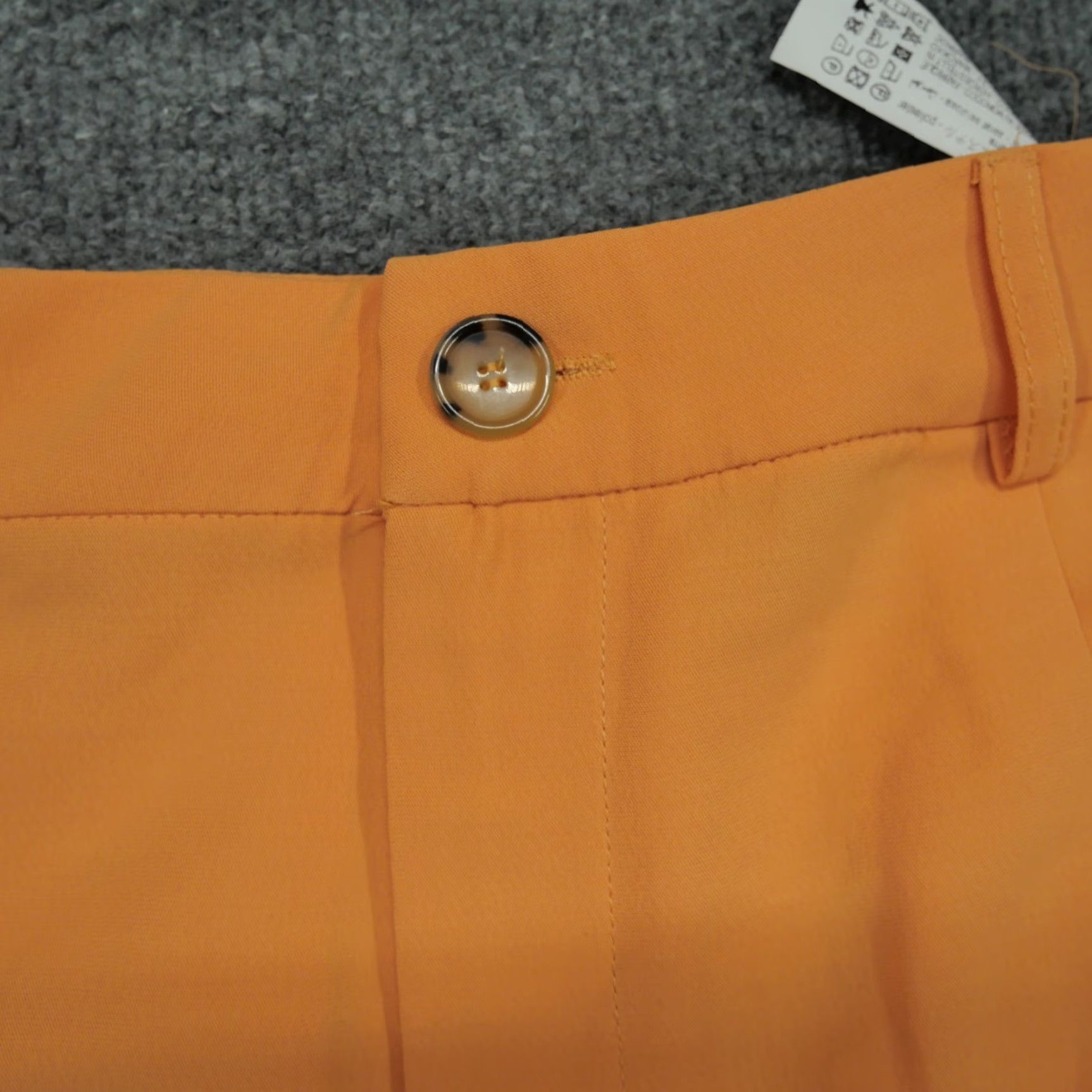 Zara Zara Pants Womens Large Orange Wide Leg Baggy Pleated 33x32 Slacks Size 24" / US 00 / IT 34 - 7 Thumbnail
