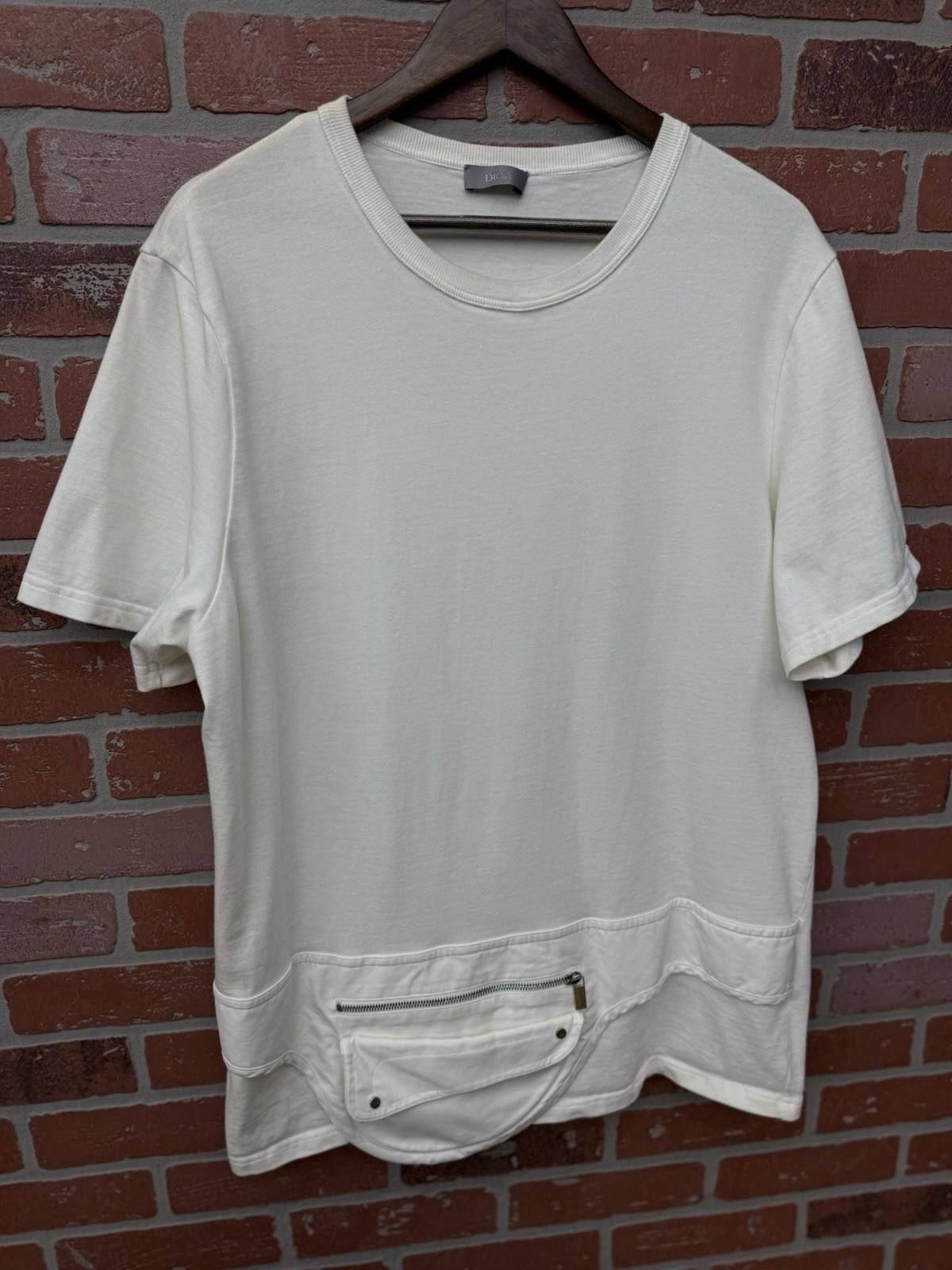 Dior Dior Mens Saddle Zipper Pocket Tee Shirt Size 3XL White Size US XXL / EU 58 / 5 - 2 Thumbnail
