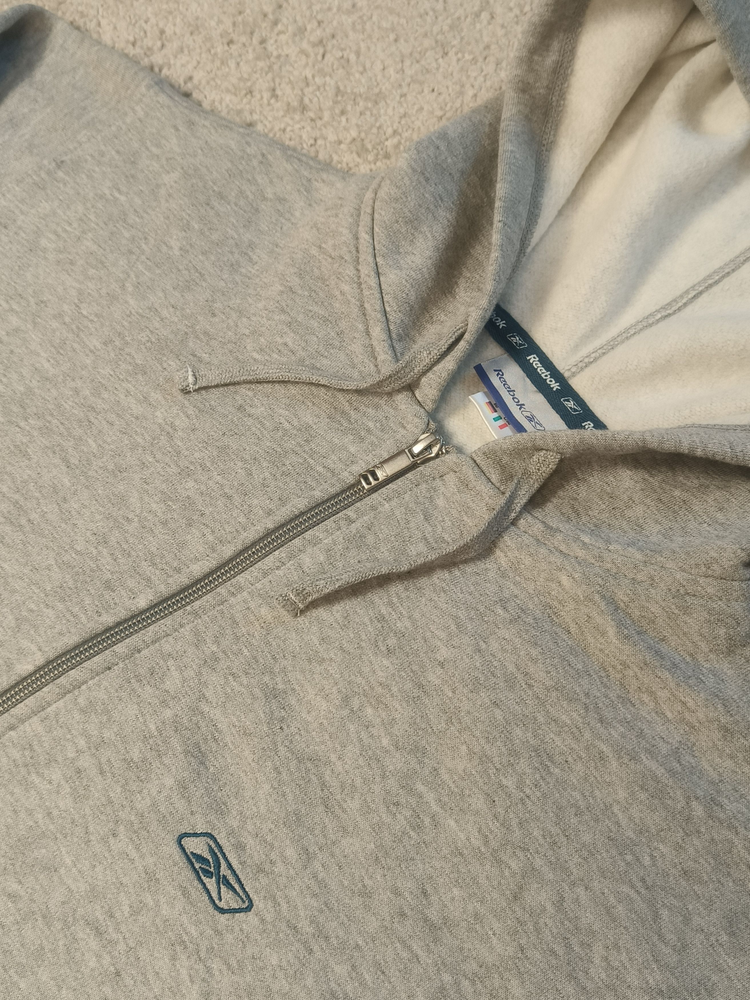 Reebok Reebok Classic Long Sleeved Full Zip Up Fleece Lined Hoodie Size US M / EU 48-50 / 2 - 2 Thumbnail