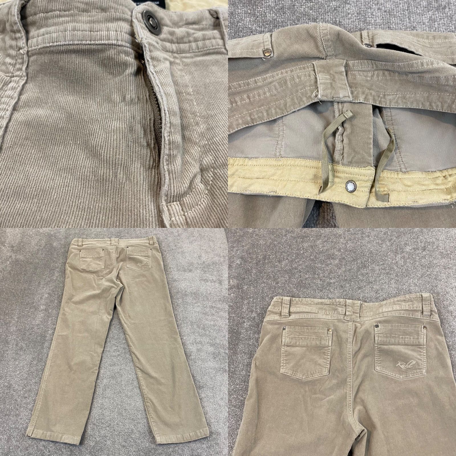 Vintage Kuhl Pants Women 14 Reg Straight Khaki Brown Tan Hiking Trail Everyday (34x28) Size 36" / US 14 / IT 50 - 8 Thumbnail