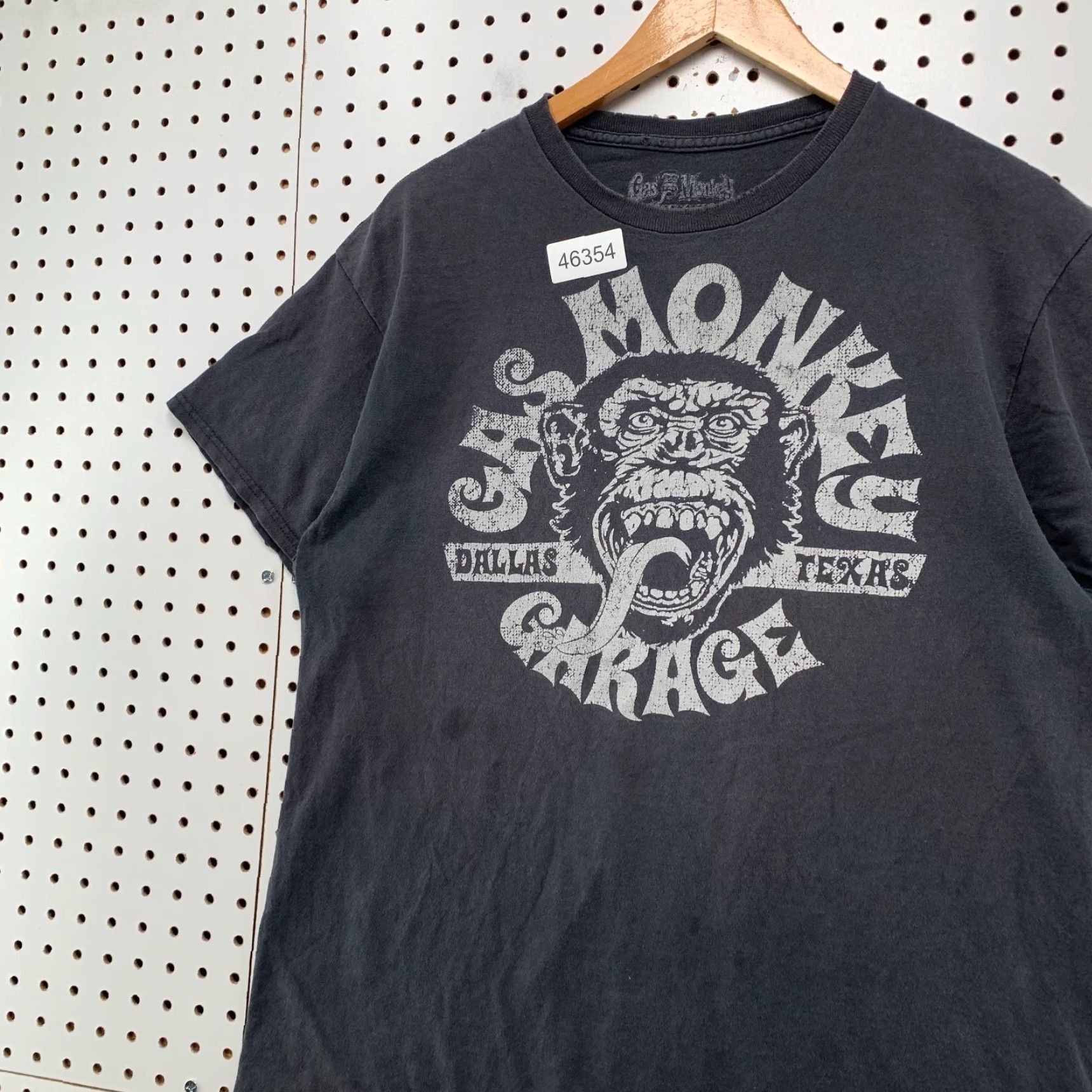 GAS Gas Monkey Garage Shirt Mens L Black Faded Car Tv Show Restoration Graphic Print N/A? Size US L / EU 52-54 / 3 - 5 Thumbnail