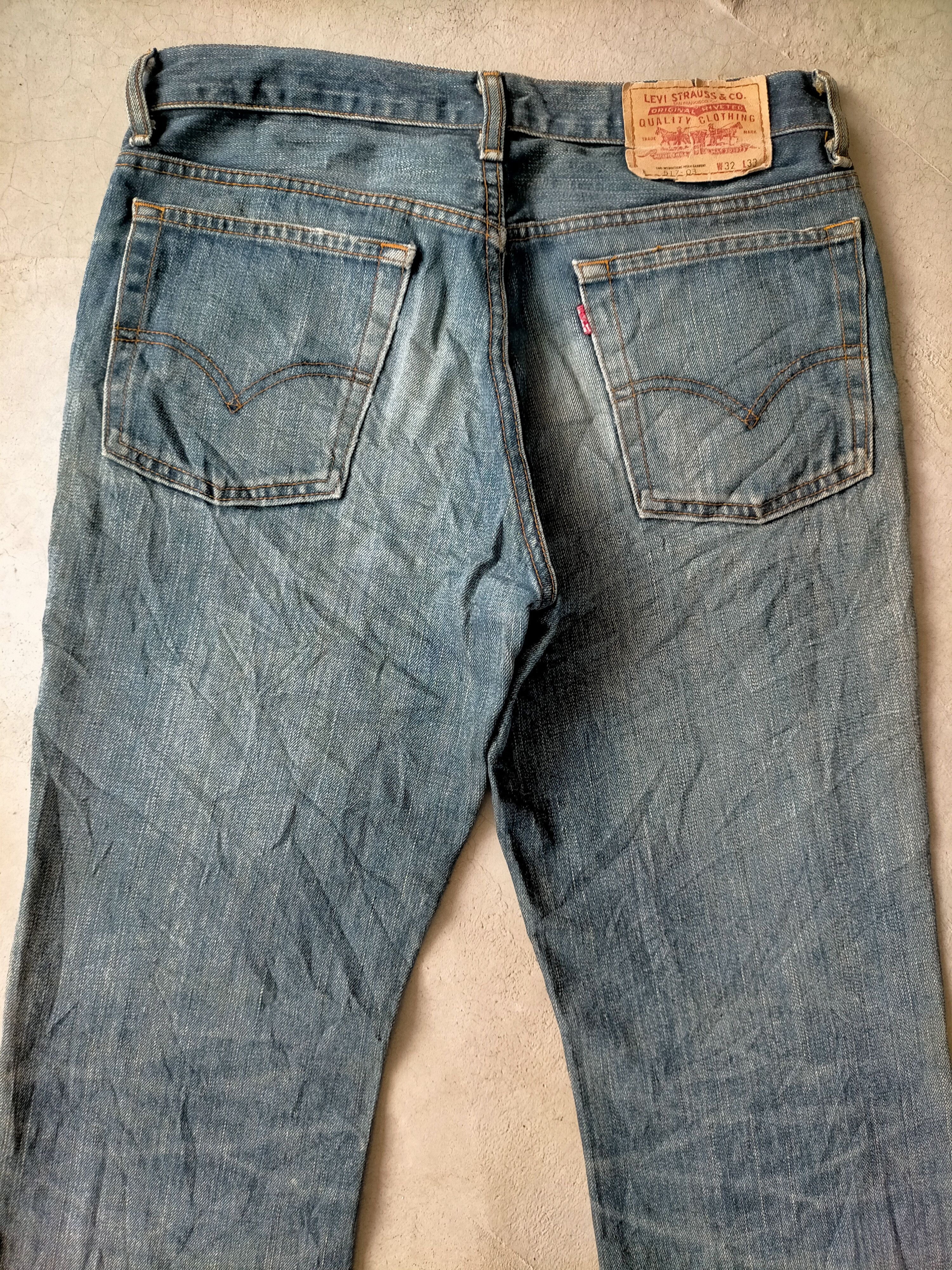 Levi's Japanese 🇯🇵 Flare Jeans Levis 517 Boot cut Denim Size US 32 / EU 48 - 11 Thumbnail