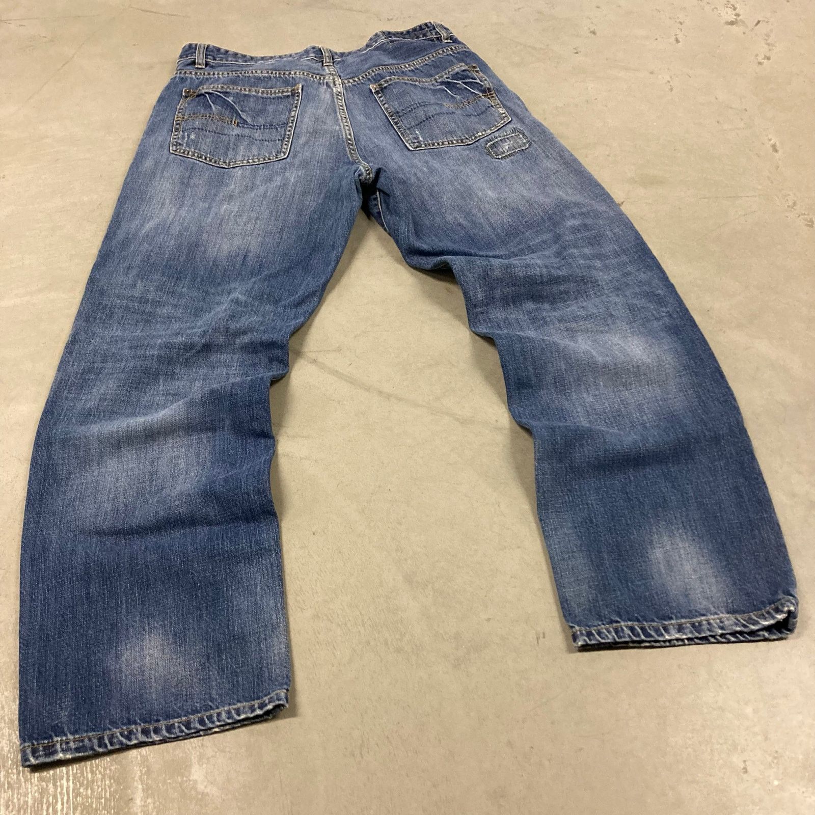 Calvin Klein × Vintage Y2K relaxed Calvin Klein patchwork Jeans 33x29 Size US 33 - 2 Thumbnail