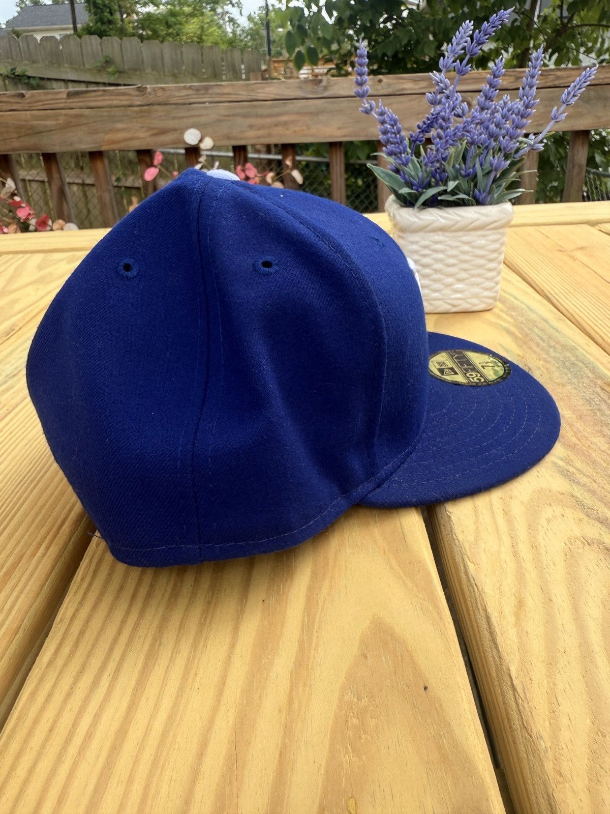 MLB × New Era × Vintage New Era 59FIFTY Los Angeles Dodgers Fitted Hat MLB Cap LA Size 34 - 4 Thumbnail