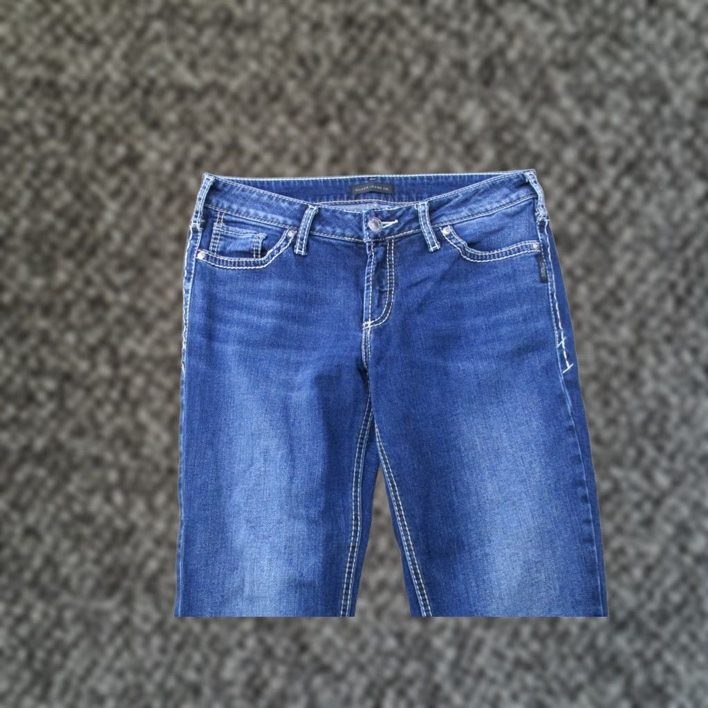 Silver Jeans Co. Silver Jeans Suki Bootcut Jeans Women's 29x31 Blue Denim Stretch Slim 5-Pocket Size 29" - 1 Thumbnail