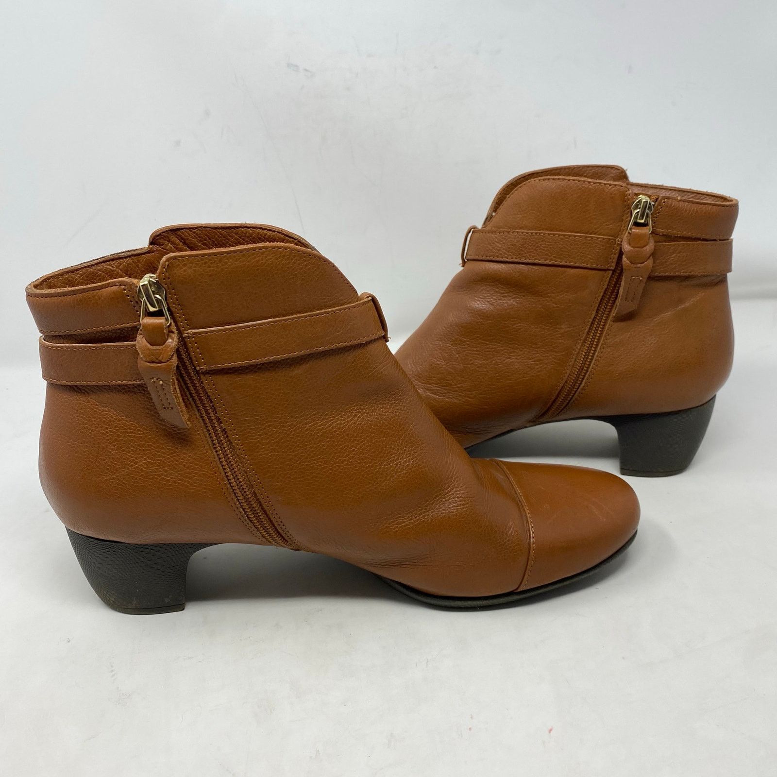 Other Softwalk Cap Toe Boots Ivanhoe Leather Comfort Block Heel 12 Size US 12 / IT 42 - 5 Thumbnail