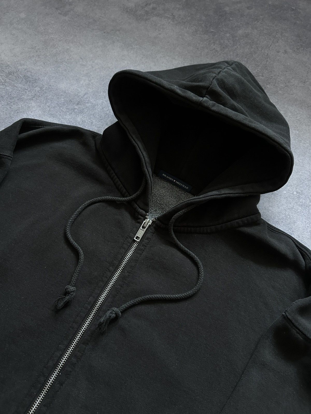 Vintage Vintage Oversized Heavyweight Black zip-hoodies Size US L / EU 52-54 / 3 - 5 Thumbnail