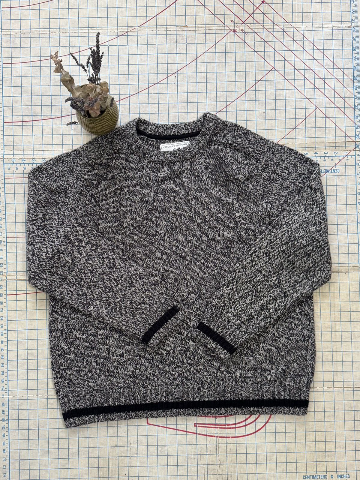 Drake × October's Very Own × Roots Roots x Octobers Very Own OVO Salt & Pepper Knit Sweater XXL Size US XXL / EU 58 / 5 - 4 Thumbnail