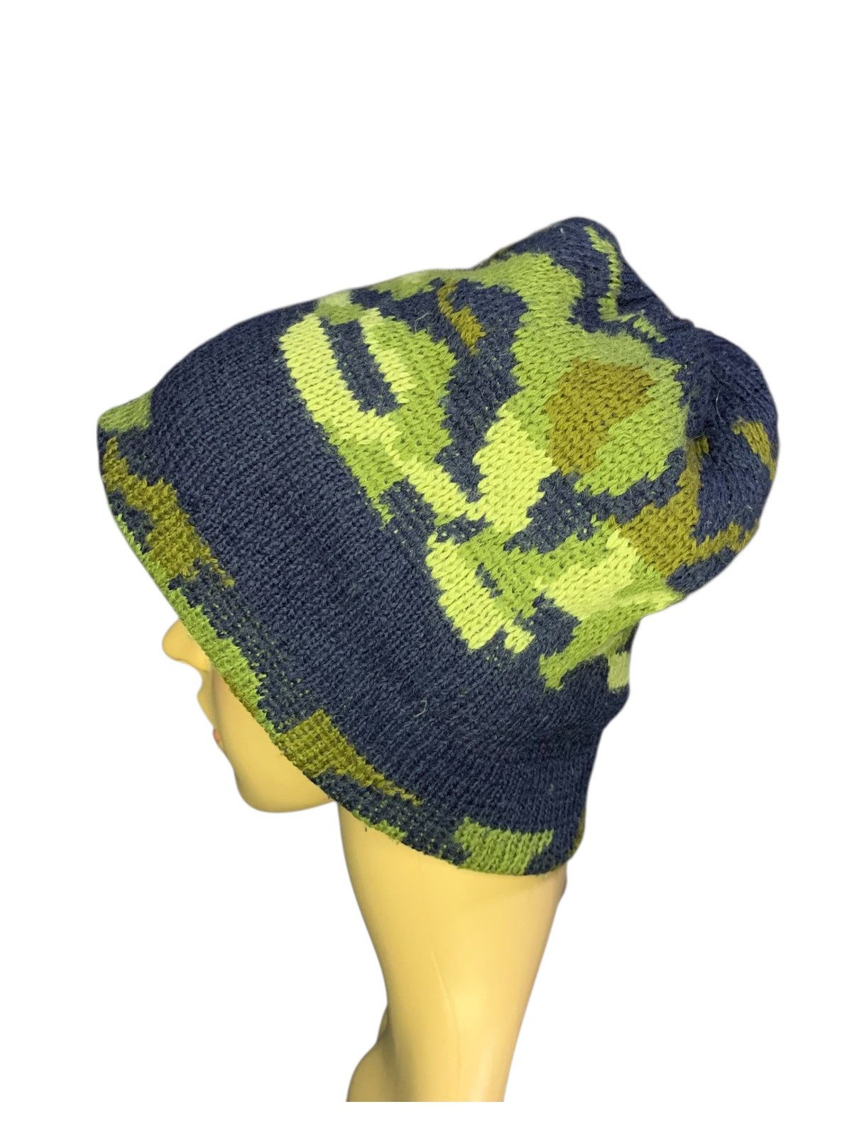 Japanese Brand × Kapital × Vintage Crochet Knitting Big Beanie Hat Army Japan Style Size ONE SIZE - 4 Thumbnail