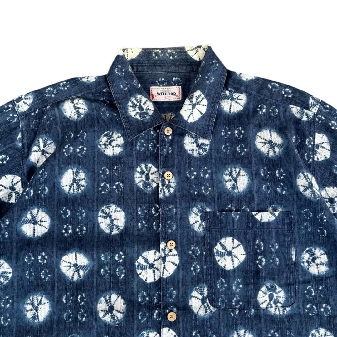 Indigo Witford Shibori Indigo Dyed Shirt Size US L / EU 52-54 / 3 - 2 Thumbnail