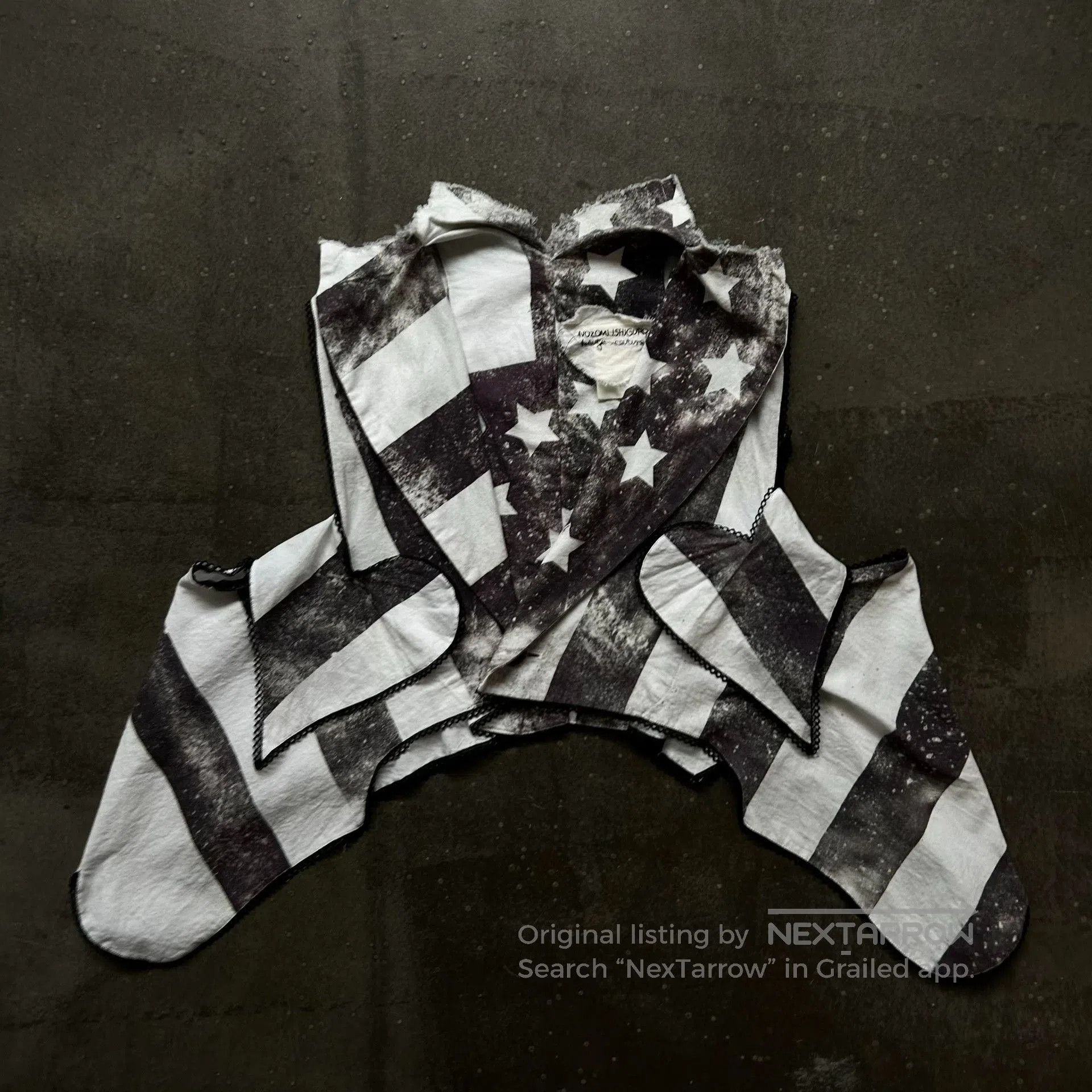 American Flag Deconstructed Vest by Nozomi Ishiguro.