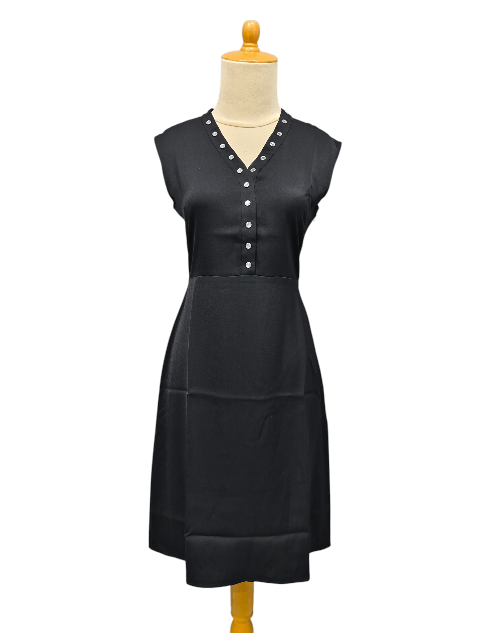 agnes b. 90s Agnes B- Archive Pearl Button Minimalist Dress Size S / US 4 / IT 40 - 1 Thumbnail