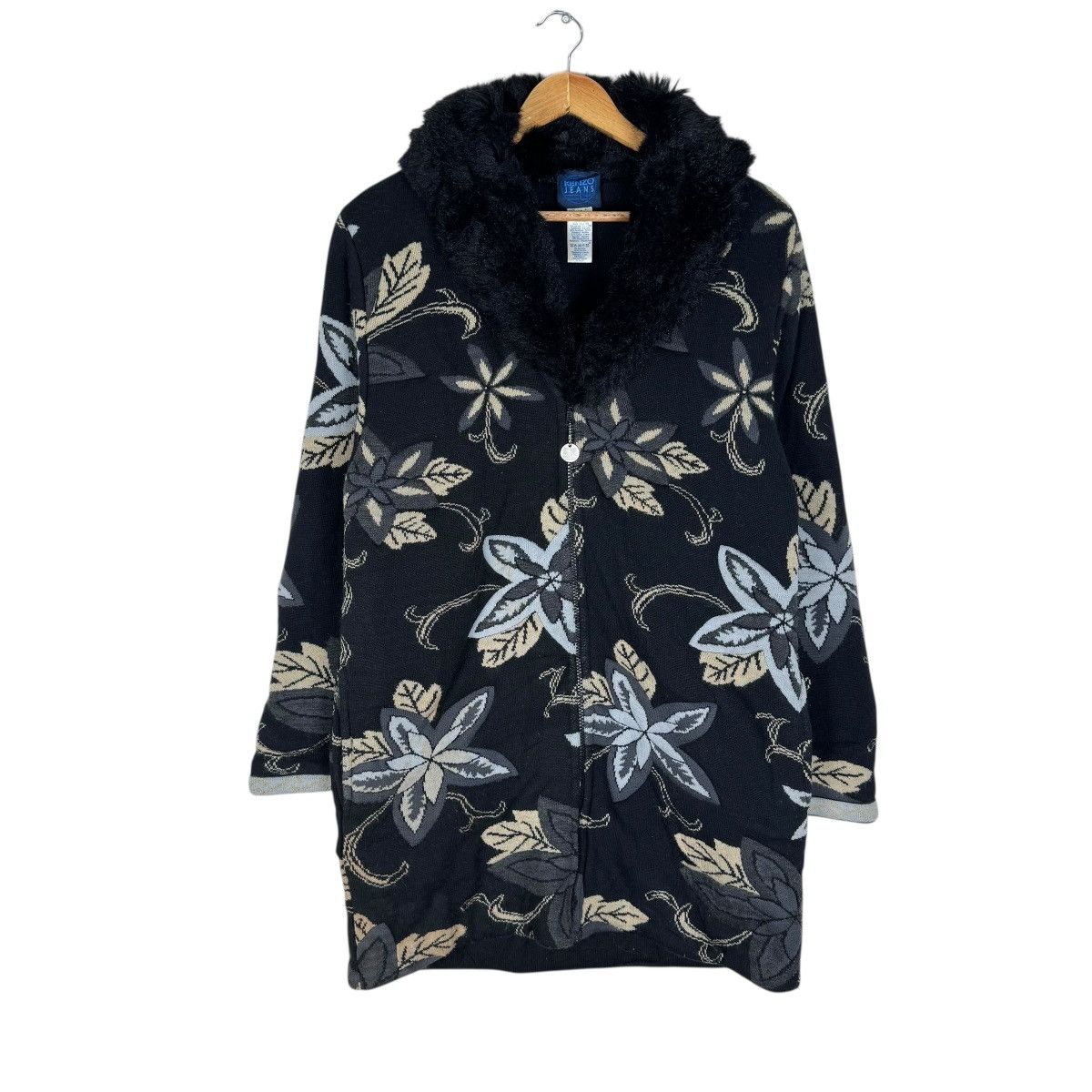 Kenzo ☀️KENZO FUR COLLAR BEAUTIFUL FLOWER LONG JACKET Size M / US 6-8 / IT 42-44 - 2 Thumbnail
