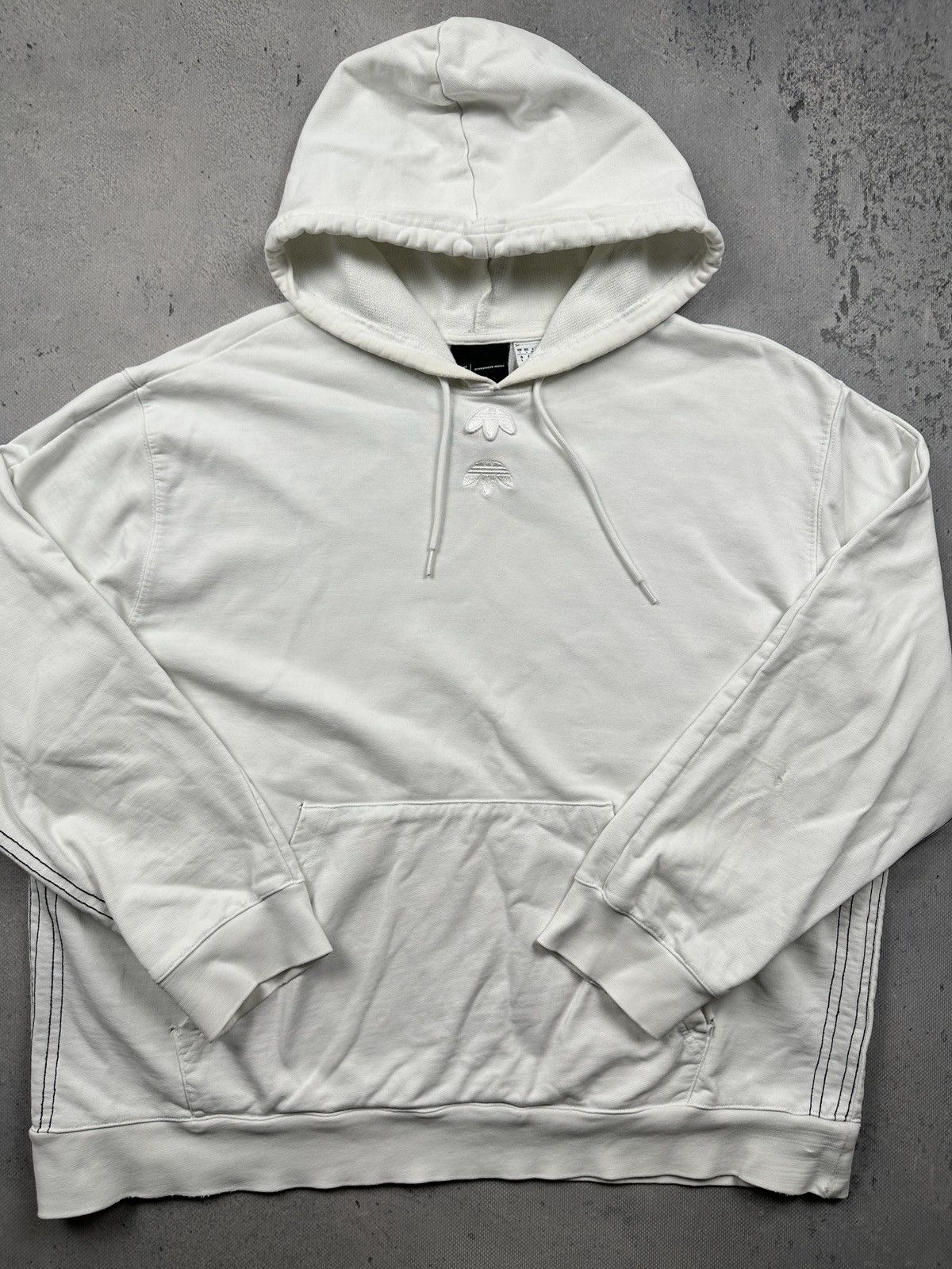 Adidas × Alexander Wang Adidas Alexander Wang Hoodie Trefoil Embroidery Oversized Size US L / EU 52-54 / 3 - 2 Thumbnail