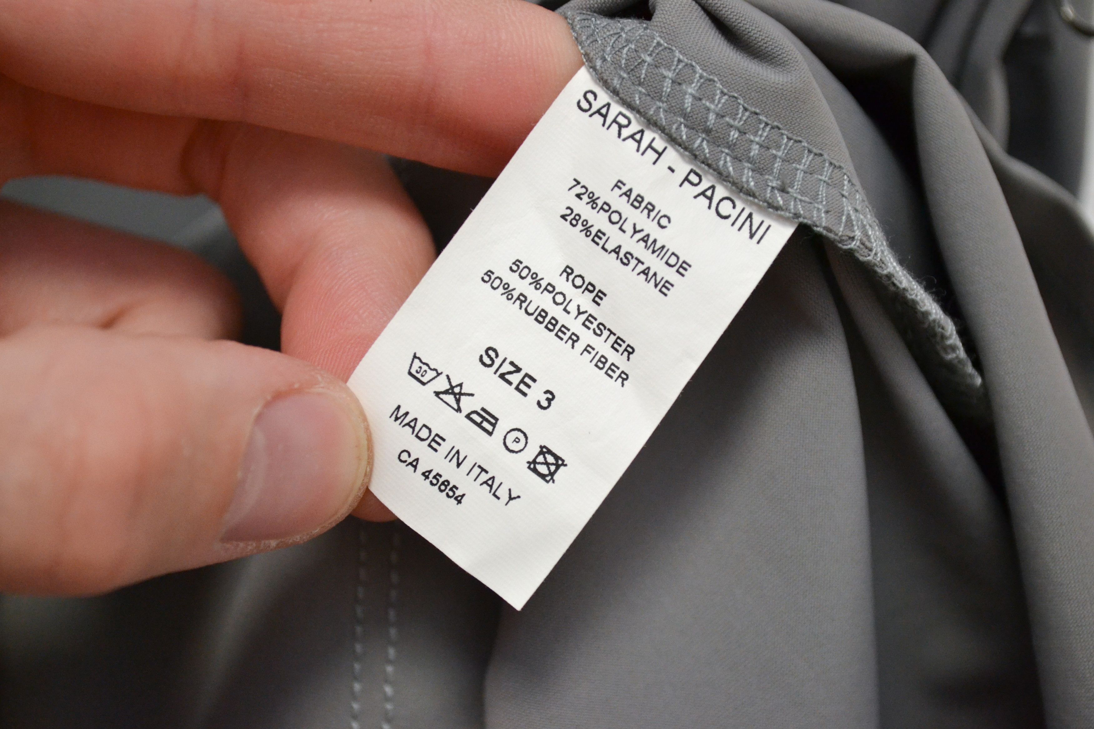 Sarah Pacini Sarah Pacini Y2K Gray One Pocket Sleeveless Dress Size L / US 10 / IT 46 - 4 Thumbnail